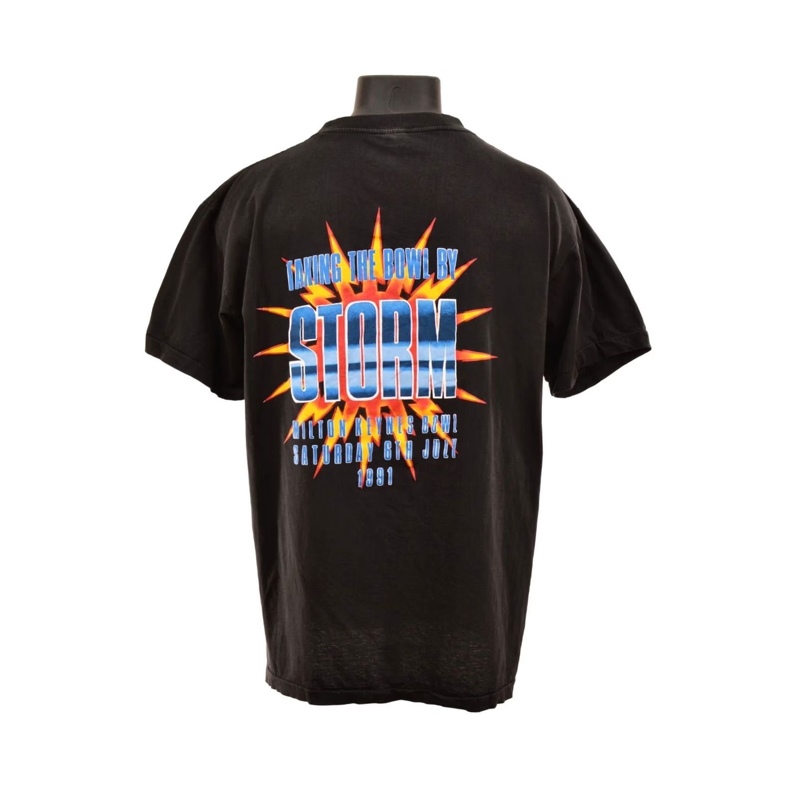 Vintage Thunder Taking The Bowl By Storm 1991 Vintage Graphic T-Shirt Tee L Black Mens T-Shirt Size US L / EU 52-54 / 3 - 5 Thumbnail