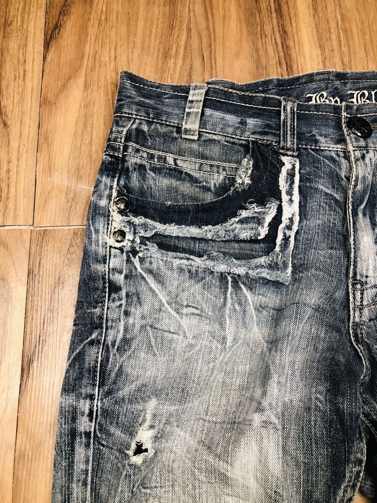 Other Blow By Blue Distress Bootcut Jeans (34) Size US 31 - 5 Thumbnail