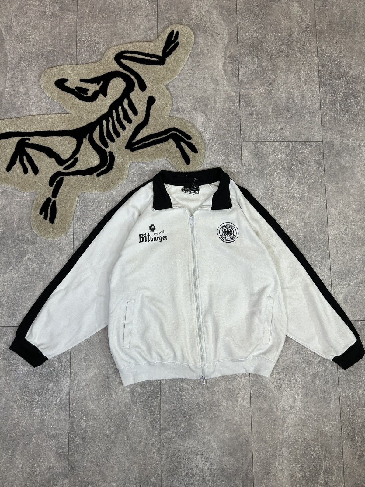 Vintage Mens Vintage Deutscher Fussball Bund track jacket Olympic Size US XL / EU 56 / 4 - 17 Thumbnail