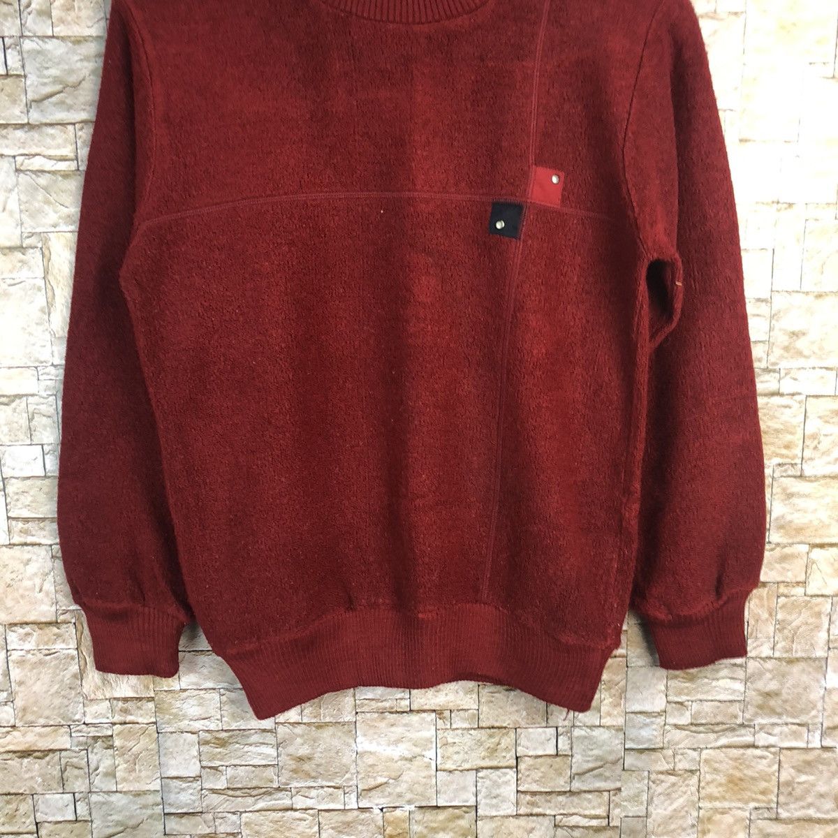 Homespun Knitwear × Japanese Brand Norcia Red vintage Sweatshirt #A900 Size US S / EU 44-46 / 1 - 6 Thumbnail