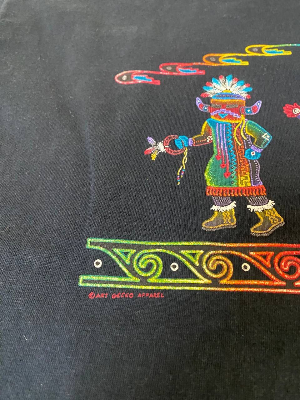 American Apparel 🔥 Art Gecko Apparel New Mexico Southwestern Tribal T Shirt Size US XL / EU 56 / 4 - 5 Thumbnail