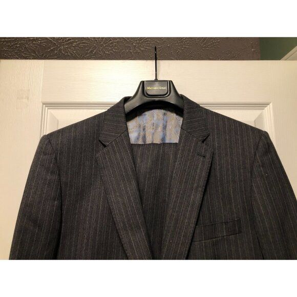 NEXT Next men's gray 100%wool 2pc suit size: 44L pants: 38/31 Size 44L - 1 Thumbnail
