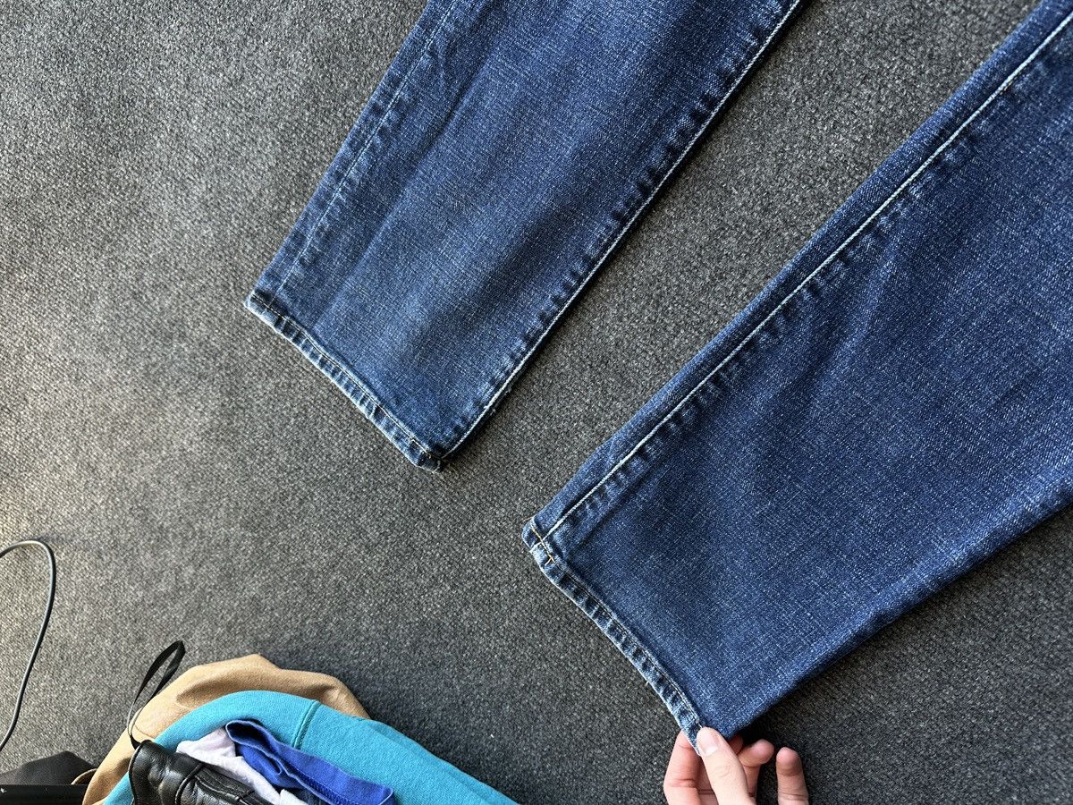 Armani 🚨Y2K WOMEN ARMANI JEANS WITH LOGO AVANT GARDE DENIM PANTS Size 30" / US 8 / IT 44 - 4 Thumbnail
