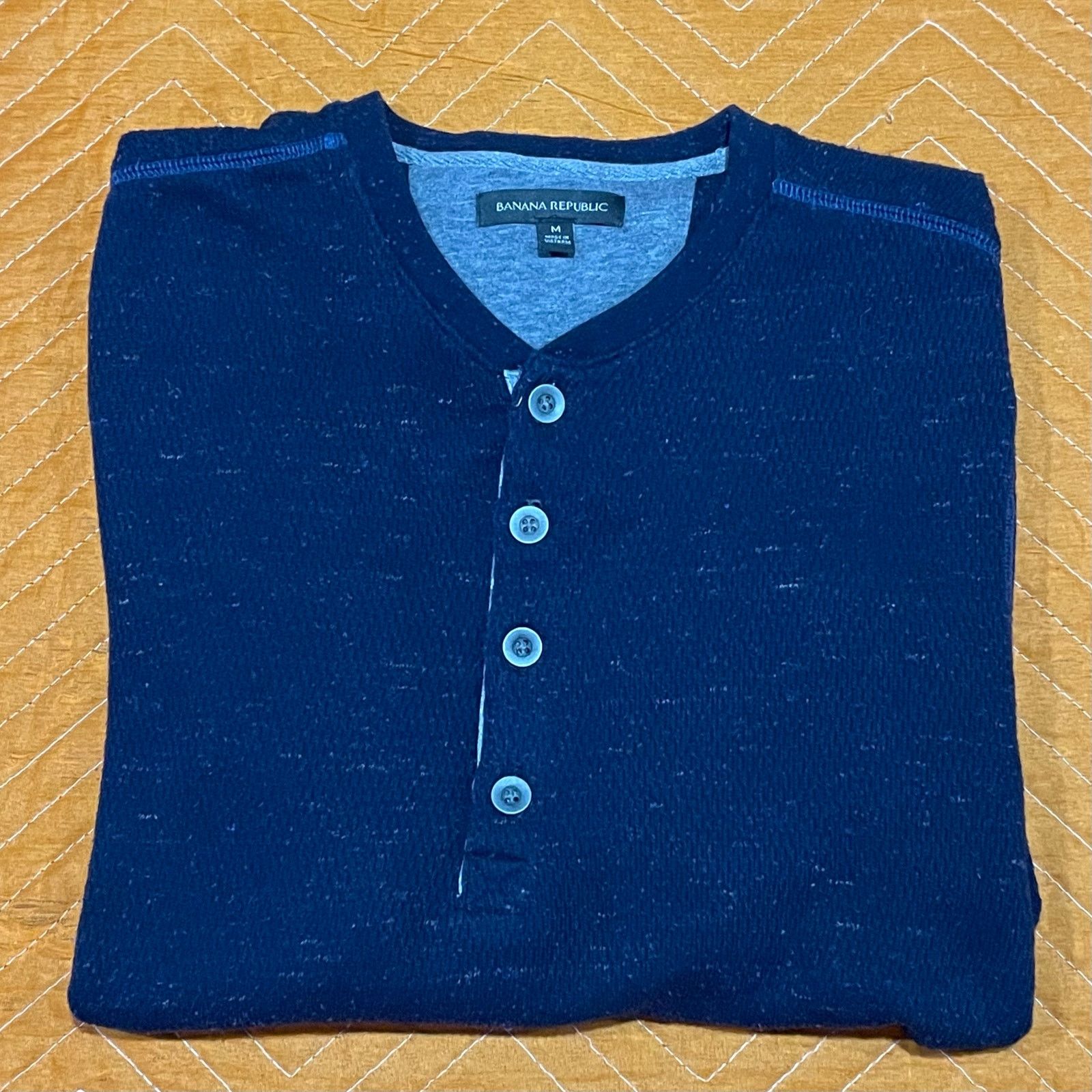 Banana Republic Banana Republic Long Sleeve Henley Shirt Size US M / EU 48-50 / 2 - 8 Thumbnail