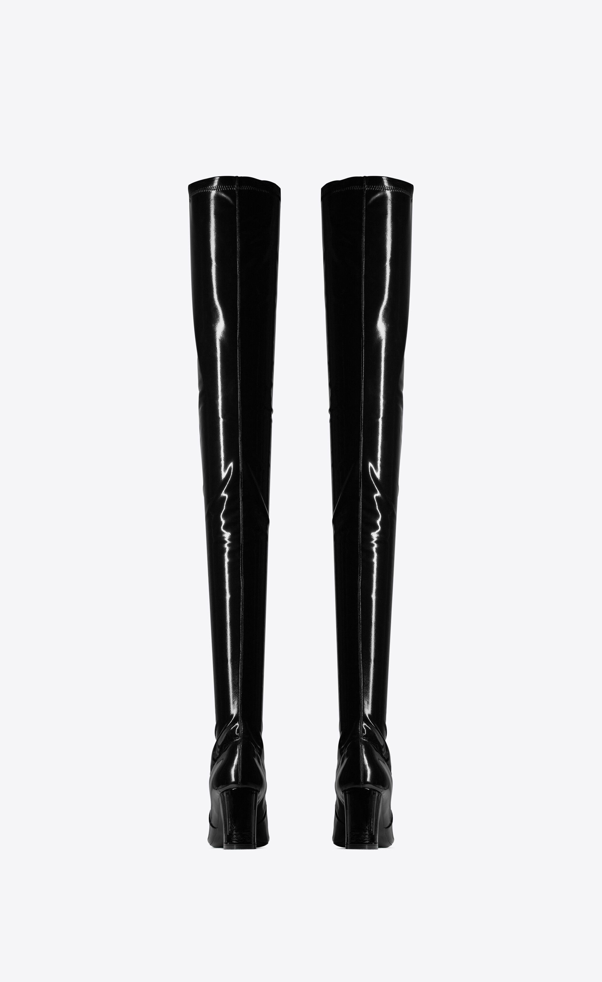Saint Laurent Paris o1bcso1str0426 Betty Over-The Knee Boots in Black Size US 8 / IT 38 - 3 Thumbnail