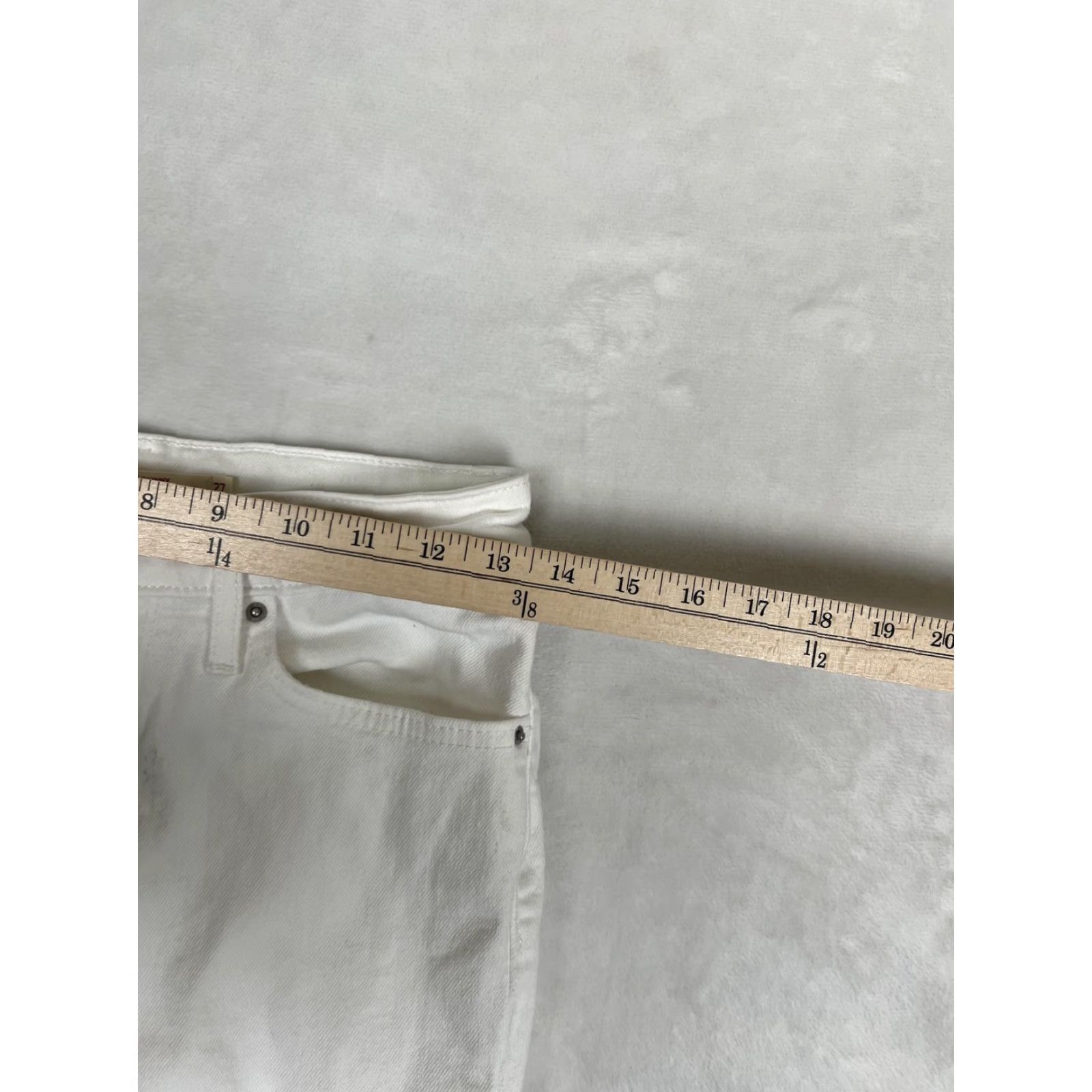 Levi's Levi's 721 High Rise Skinny Jeans Womens 27x30 White Light Wash Stretch Denim Size 27" / US 4 / IT 40 - 4 Thumbnail