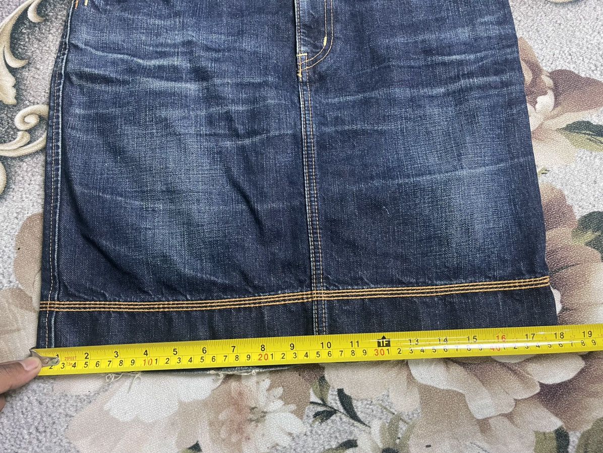 Blue Blue Japan Vintage Blue jeans mini skirt streetwear Size 31" - 5 Thumbnail