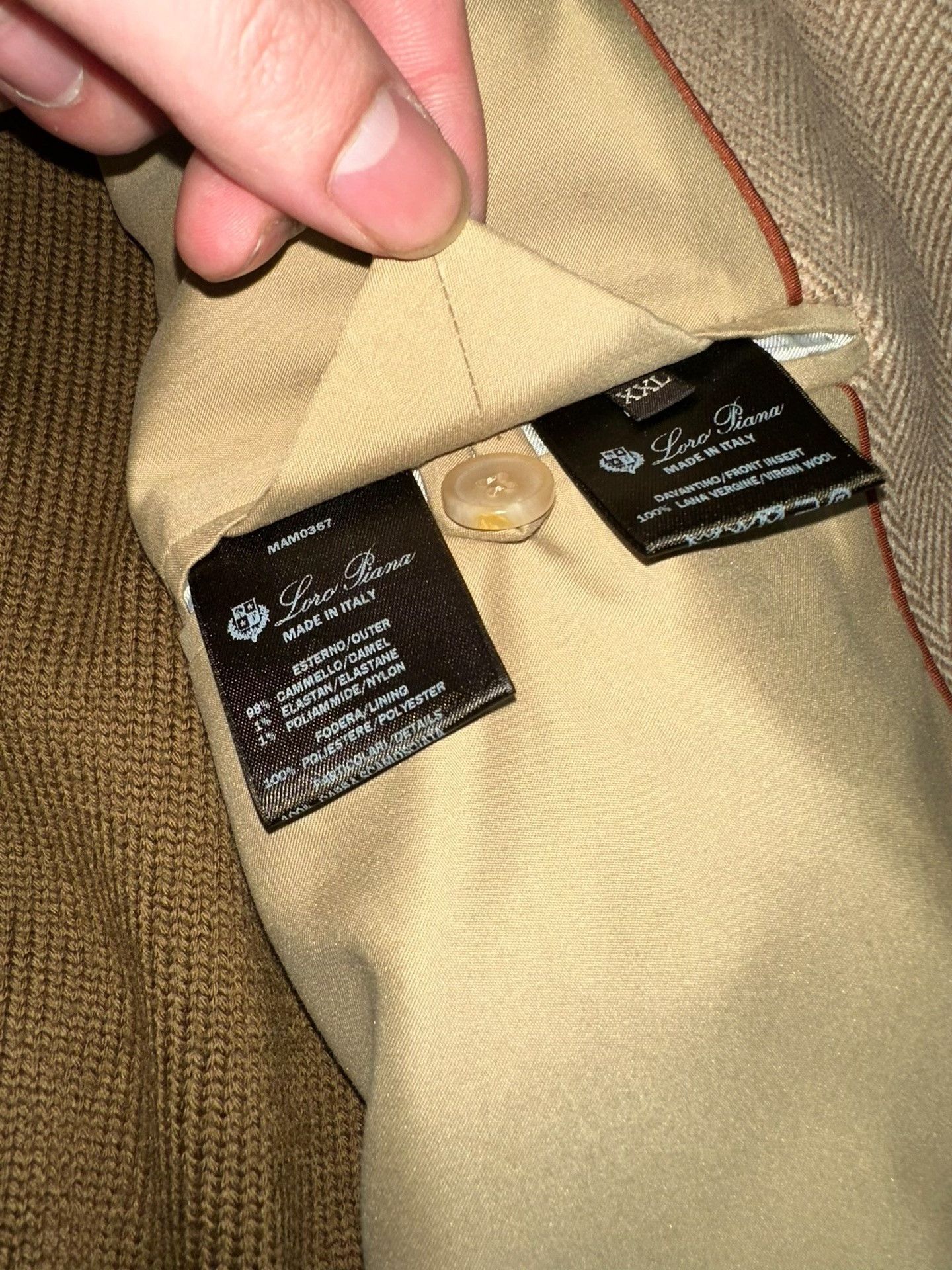 Loro Piana Loro Piana Baby Camel Blazer W/ Detachable Sweater Size US XXL / EU 58 / 5 - 7 Thumbnail