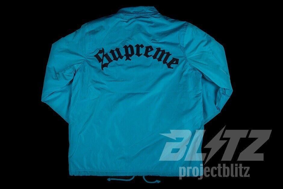 Supreme FW16 SUPREME OLD ENGLISH COACHES JACKET BLUE S Size US S / EU 44-46 / 1 - 3 Thumbnail