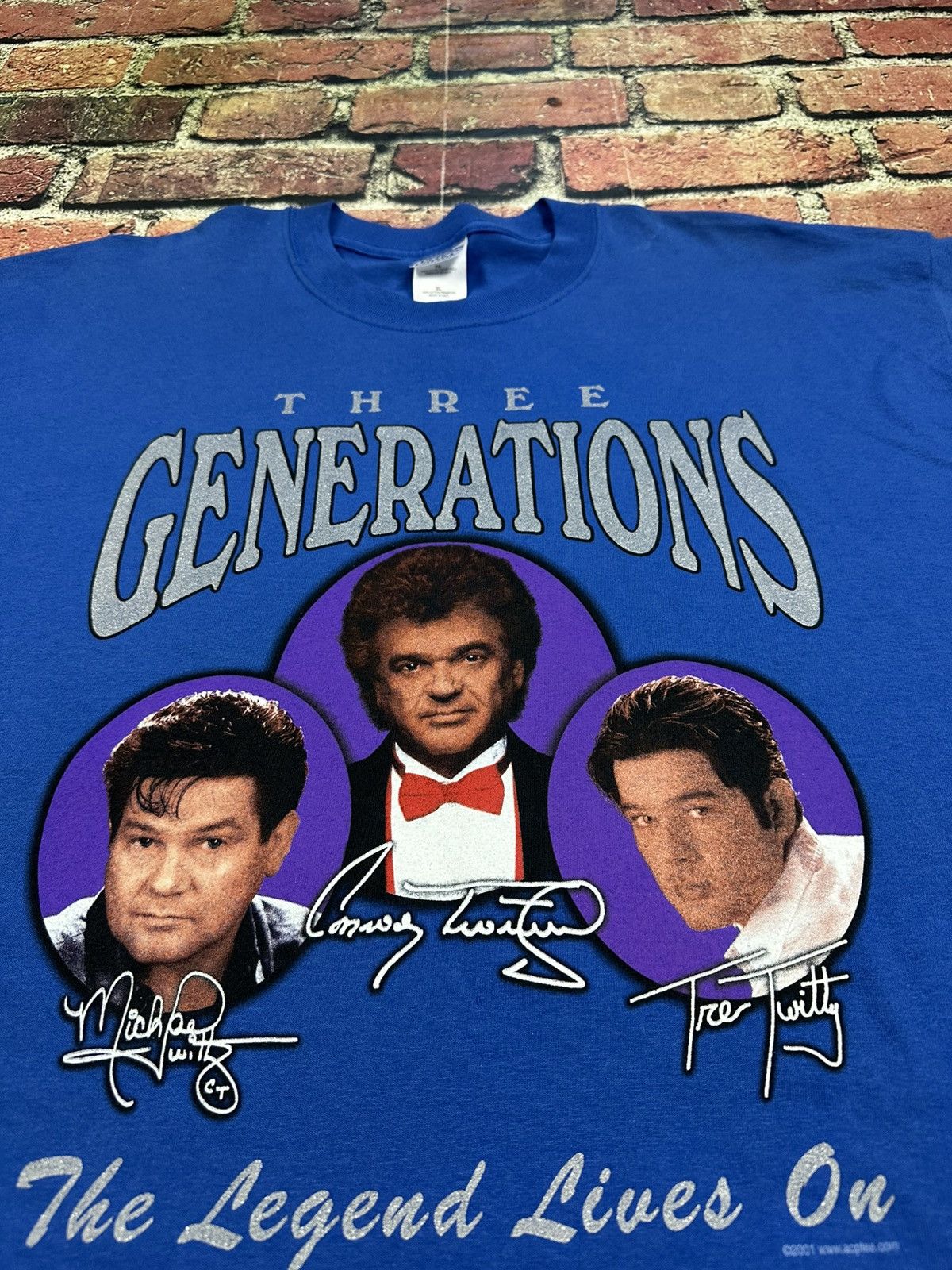 Band Tees Vintage Conway Twitty Three Generations T Shirt Country 2001 Size US XL / EU 56 / 4 - 4 Thumbnail