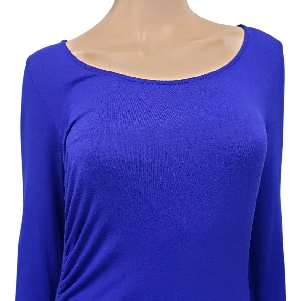 Elie Tahari Tahari Ruched Long Sleeve Top Tunic Maternity Modal Stretch Size S / US 4 / IT 40 - 8 Thumbnail