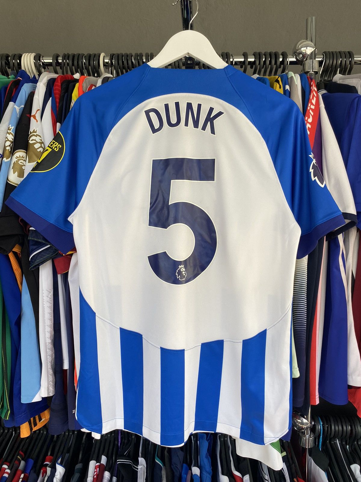 Nike 2023/24 NIKE BRIGHTON #5 DUNK PLAYER ISSUE FOOTBALL JERSEY Size US M / EU 48-50 / 2 - 2 Thumbnail