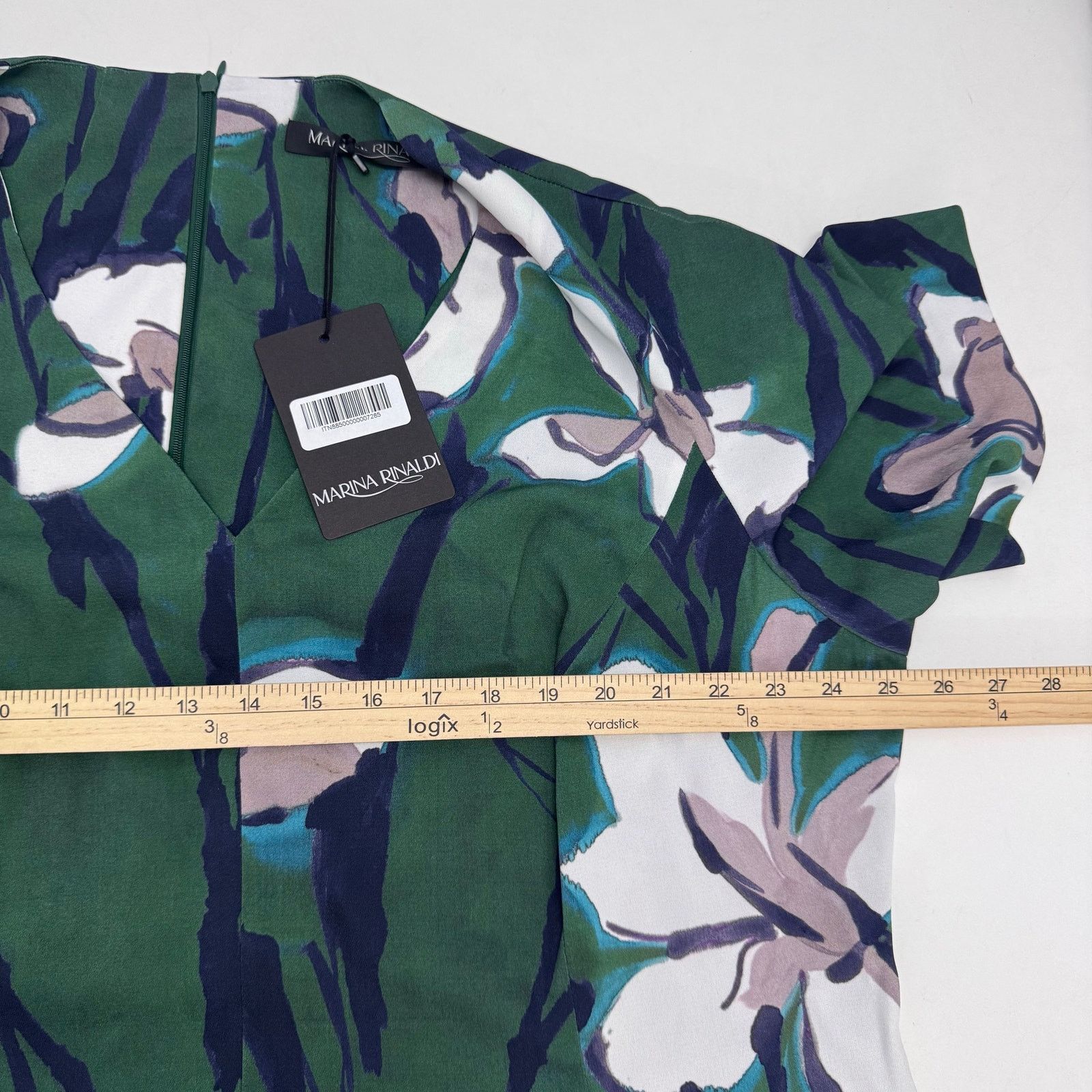 Marina Rinaldi Marina Rinaldi Destino Floral Printed Dress Green US 22 Size 3XL / US 20-22 - 6 Thumbnail