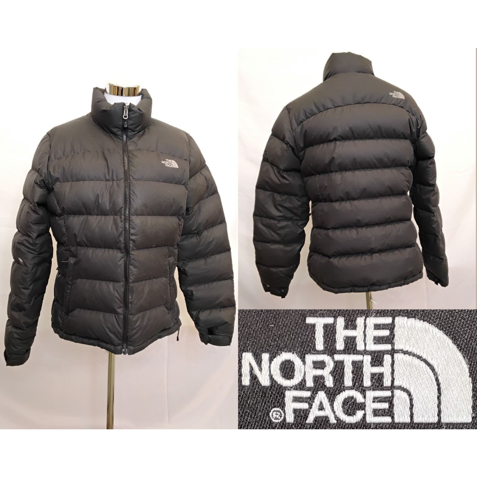 The North Face The North Face Down Puffer Coat Women's L Black Some Snags Size L / US 10 / IT 46 - 1 Thumbnail
