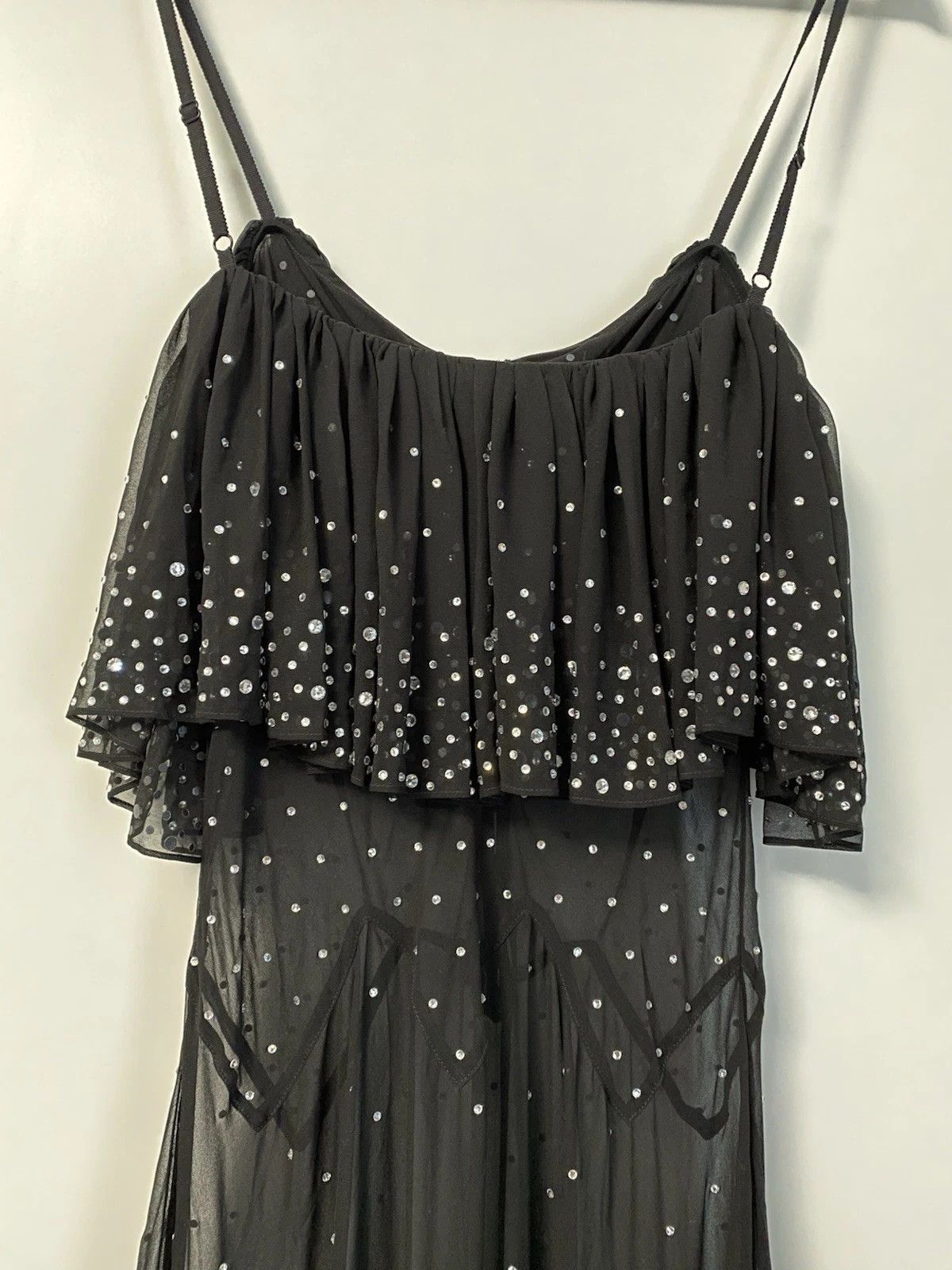 H&M × Paco Rabanne Paco Rabanne x H&M Crystal Black Long Dress Size M EUR42 Size M / US 6-8 / IT 42-44 - 7 Thumbnail
