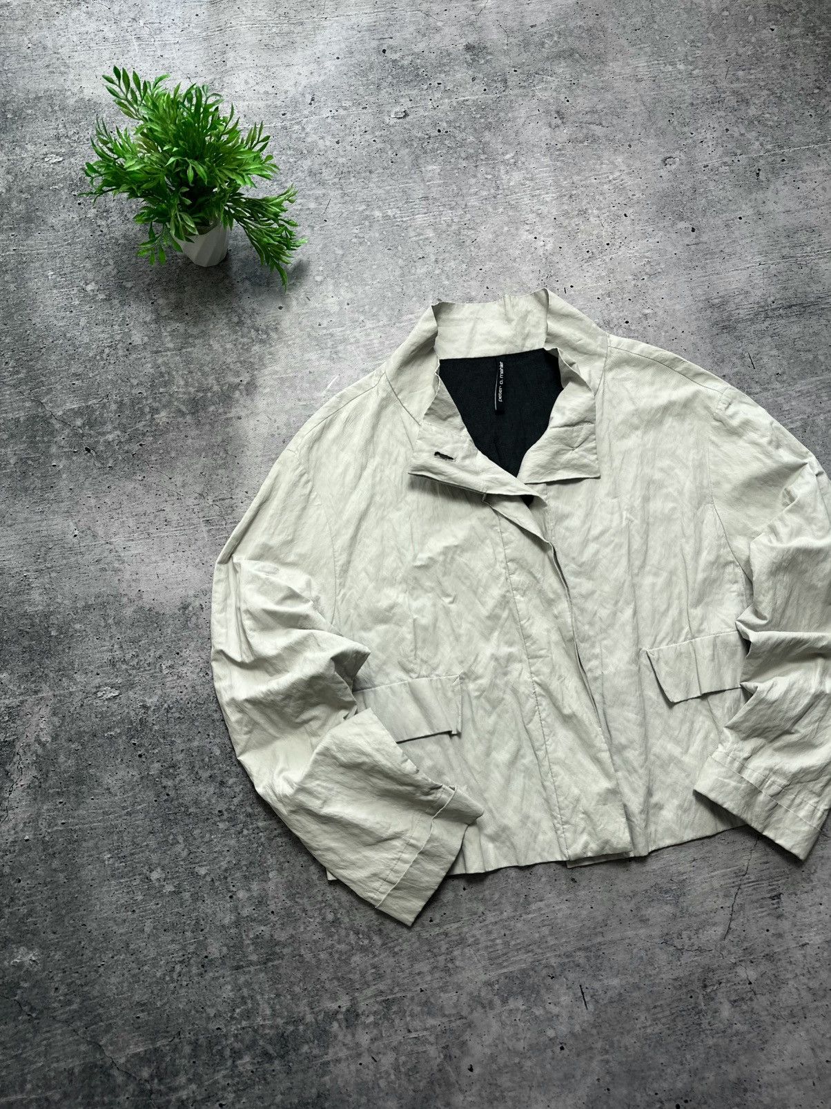 Other Peter O.Mahler Funnel Neck Geometric Rare Jacket Blazer Size XS / US 0-2 / IT 36-38 - 1 Thumbnail