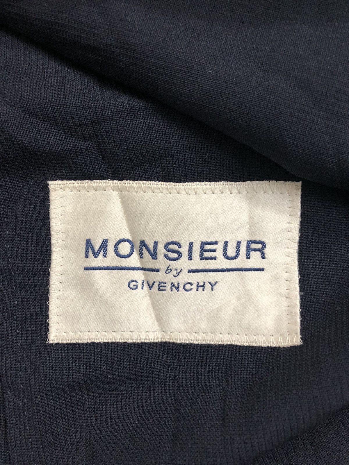 Givenchy Vintage MONSIEUR by GIVENCHY Classic Navy Wool Blazer Size US S / EU 44-46 / 1 - 10 Thumbnail