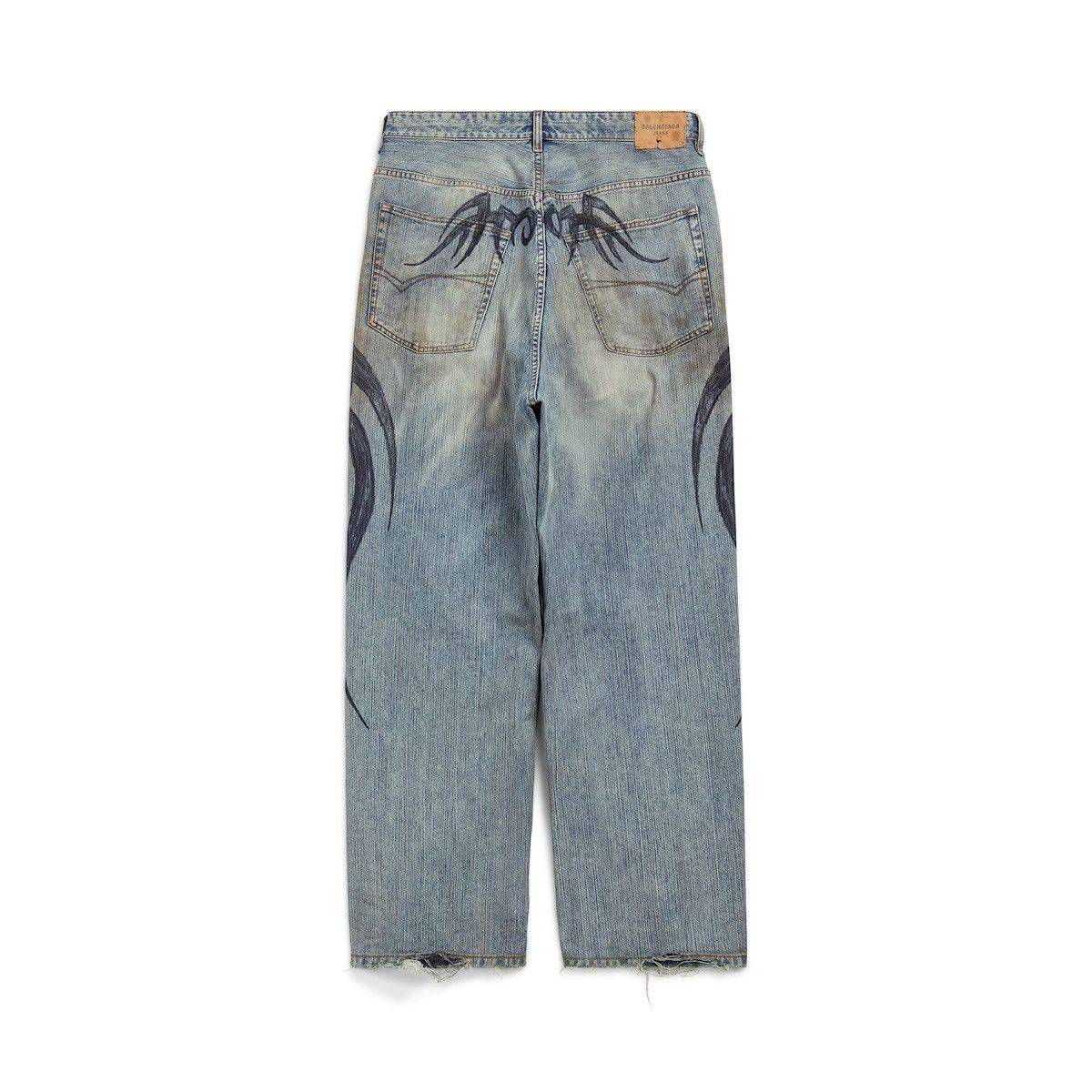 Balenciaga Balenciaga MEN'S Y2K STRETCHED KNEE BAGGY PANTS Size US 30 / EU 46 - 6 Thumbnail