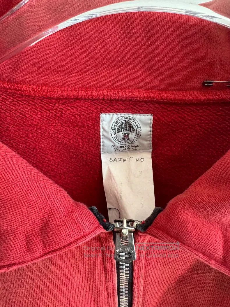Saint Michael Saint Michael Old Zipper Sweater Made of Red Size US XL / EU 56 / 4 - 3 Thumbnail