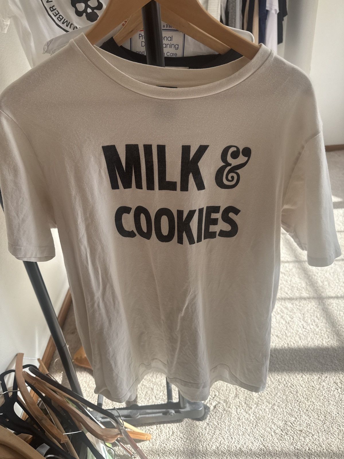 Number Nine Milk and Cookies size2白タグ NUMBER (N)INE SS 2001 “TIME MIGRATION” MILK AND COOKIES T SHIRT