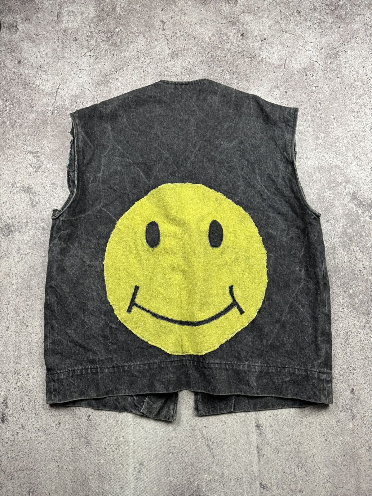 Japanese Brand Avant Garde Rick Owen’s Style Washed Carabiner Denim Vest Size US XL / EU 56 / 4 - 5 Thumbnail
