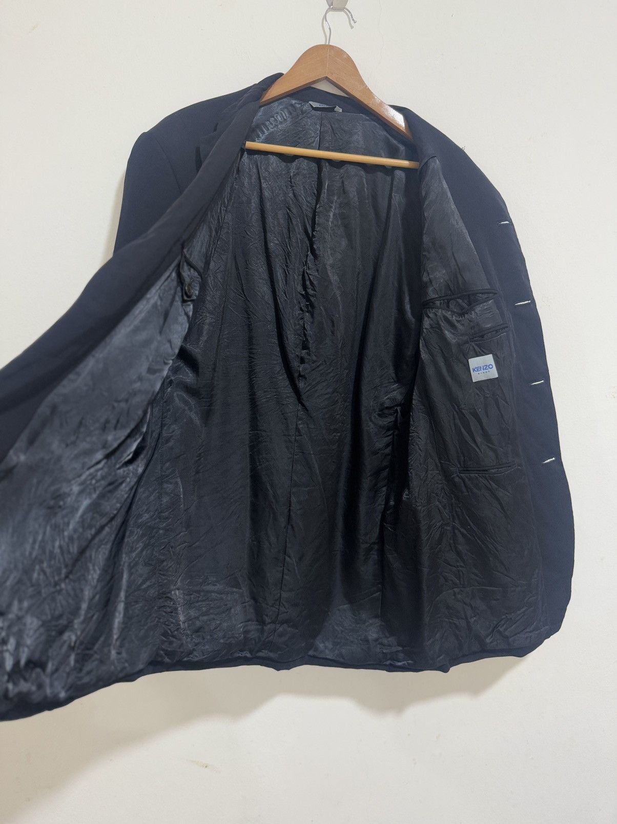 Kenzo × Vintage KENZO HOMME RAYON COAT Size US L / EU 52-54 / 3 - 4 Thumbnail