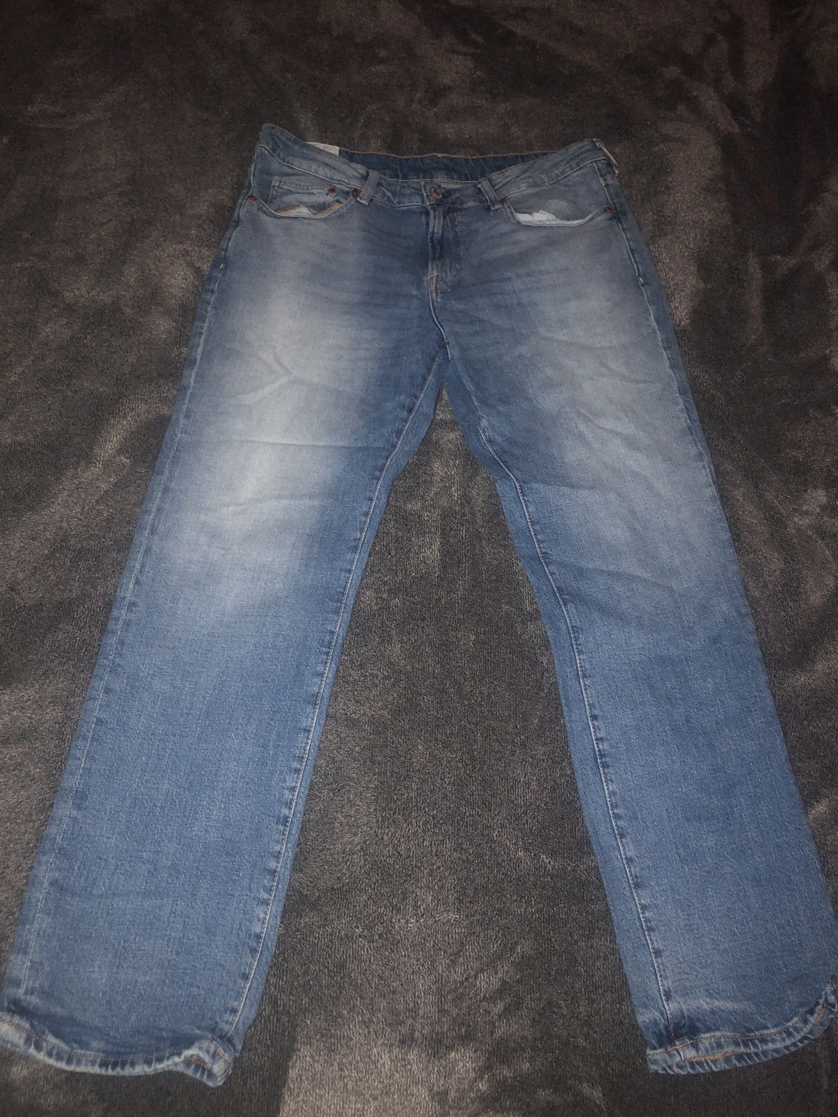 H&M Straight regular fit blue jeans Size US 36 / EU 52 - 1 Thumbnail