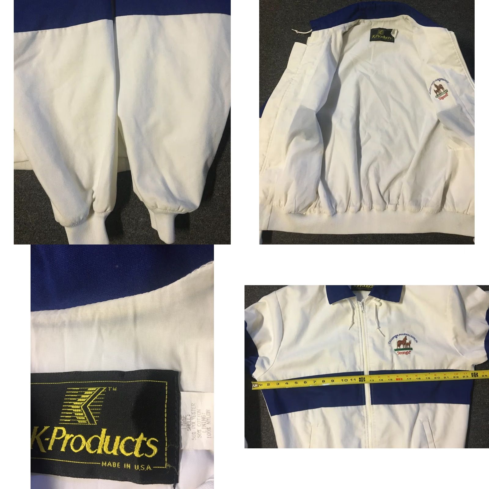 Champion Vtg 80s Champion Pharmaceutical Strongid Horse Doctor Jacket L Vet Animals 90s Size US L / EU 52-54 / 3 - 8 Thumbnail