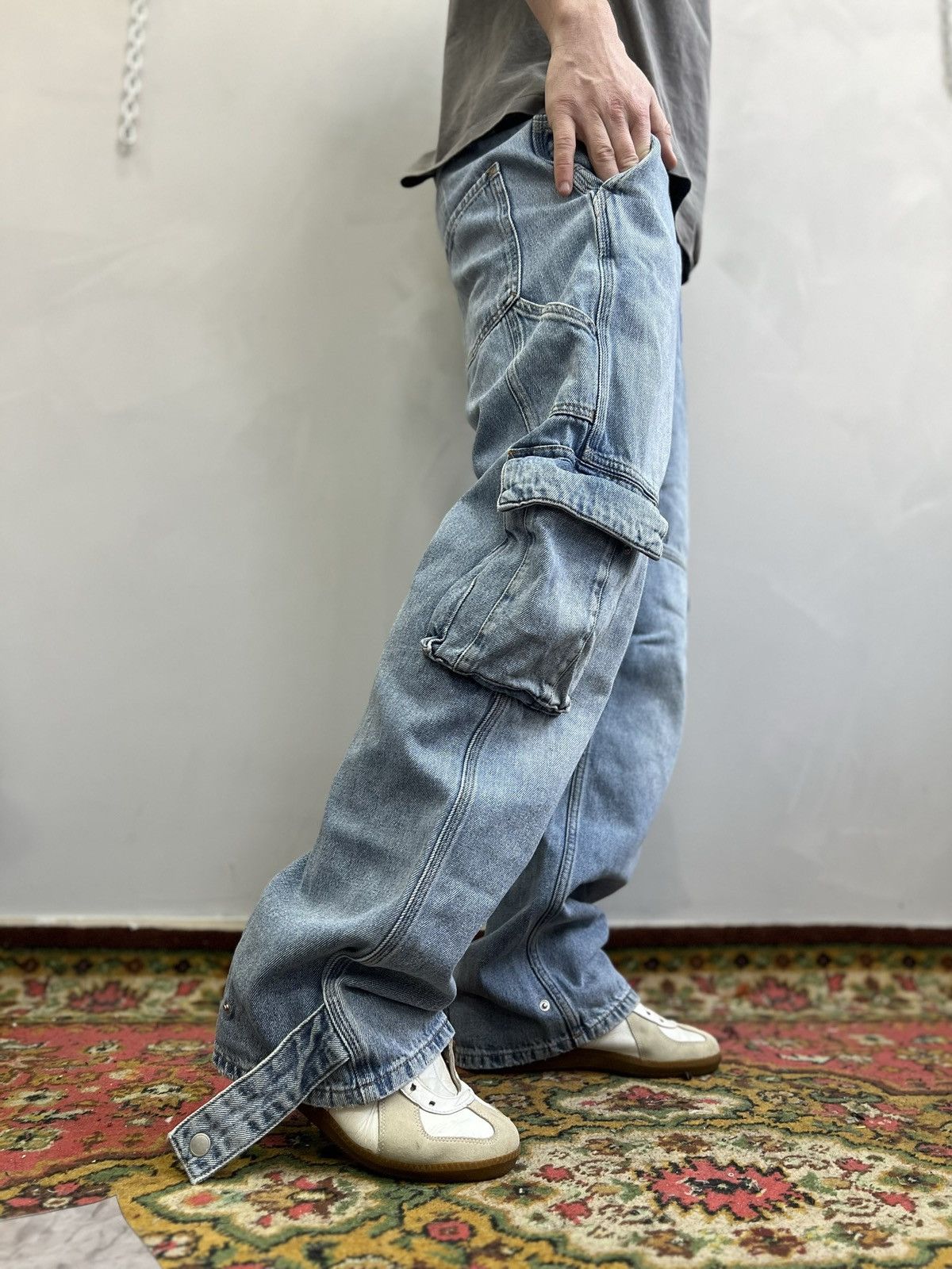 Japanese Brand VINTAGE BAGGY 90s cargo DISTRESSED DIESEL JEANS PANTS Size US 30 / EU 46 - 3 Thumbnail