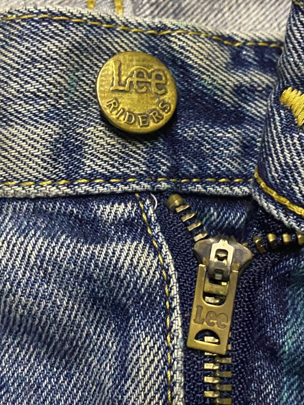Lee × Vivienne Westwood Vintage Lee Riders Faded Wash Distressed Baggy Jeans Size US 34 / EU 50 - 9 Thumbnail