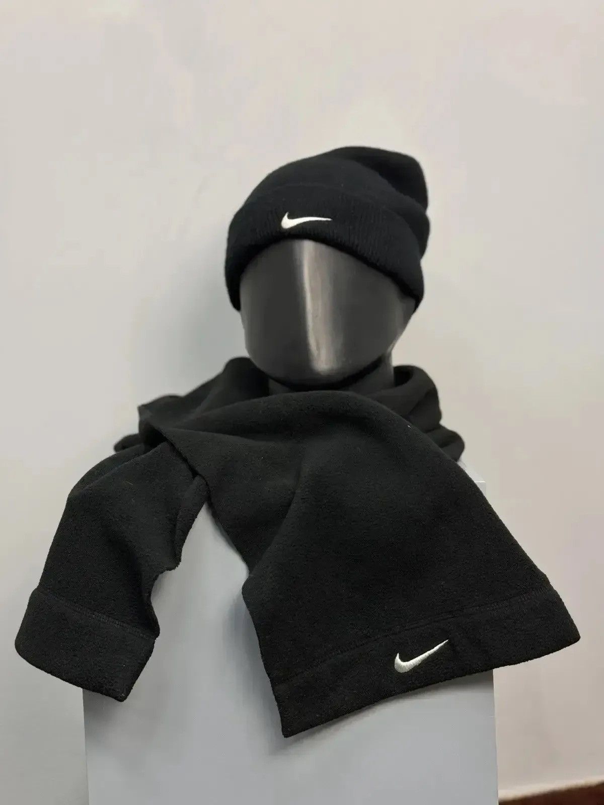 Japanese Brand BUNDLE☄️Vintage Rare nike Knitted REVERSIBLE HAT/SCARF Y2K Size ONE SIZE - 2 Thumbnail