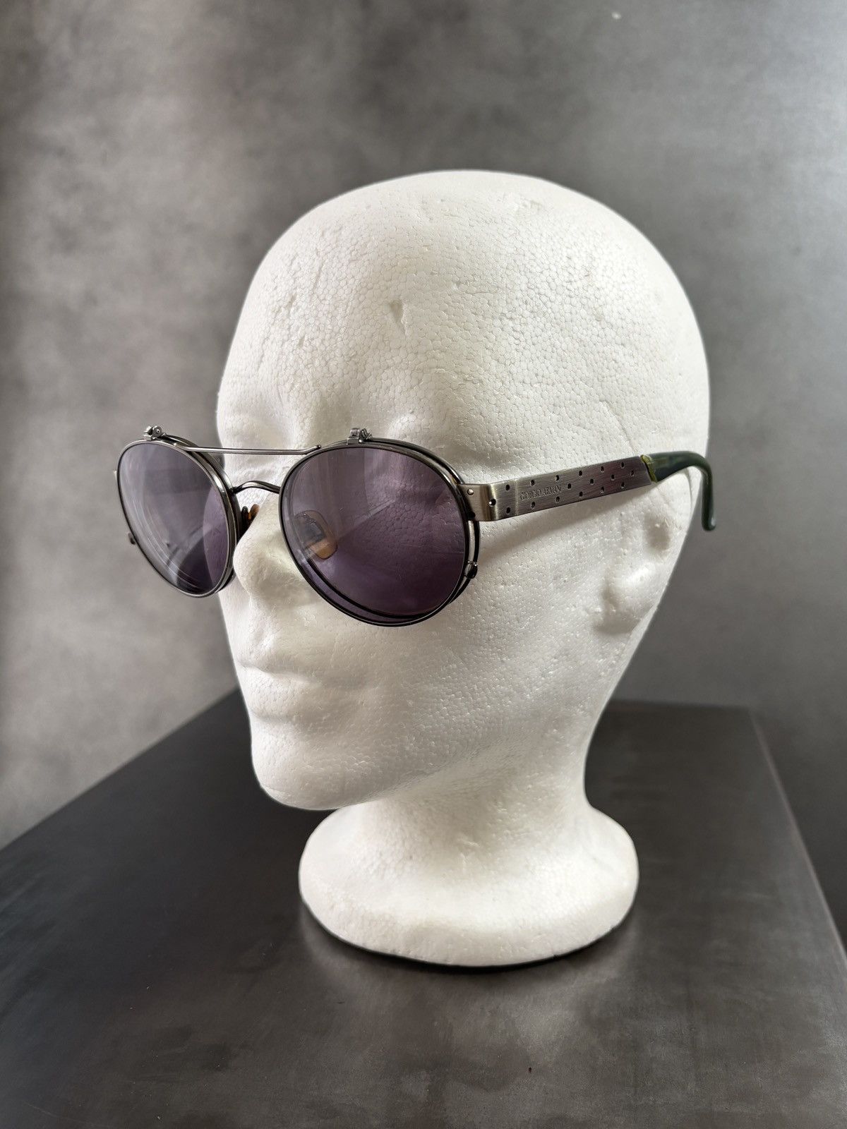 Giorgio Armani Vintage Giorgio Armani Sunglasses Frames Flip Up Glasses 657 Size ONE SIZE - 8 Thumbnail