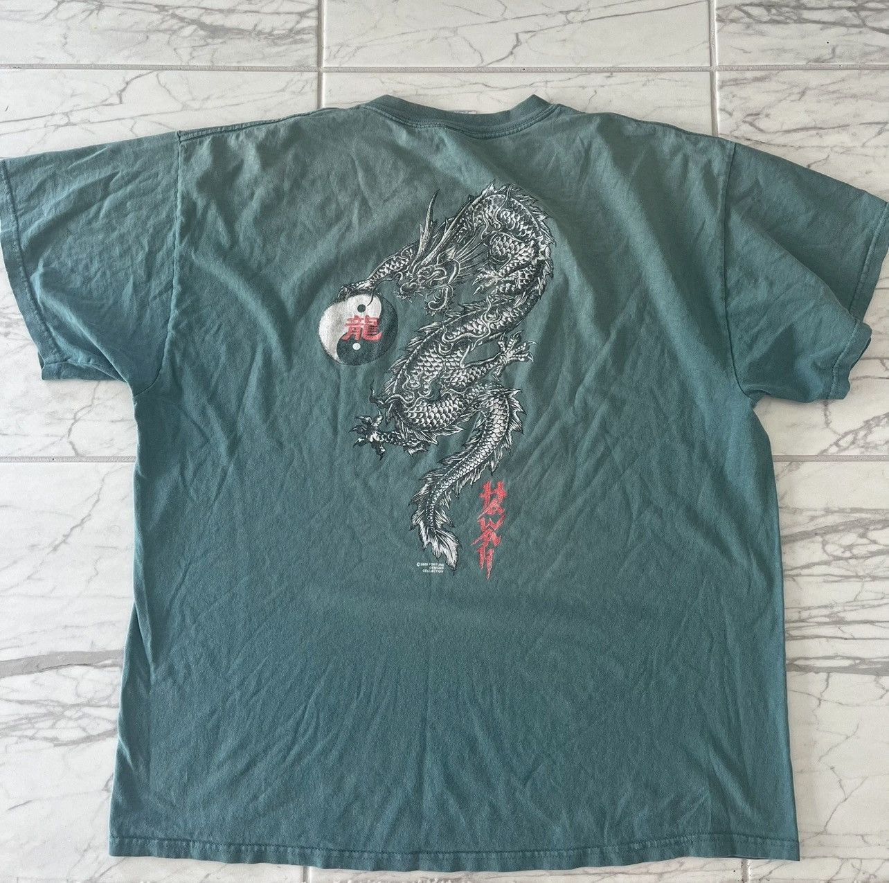 Delta × Vintage Vintage Japanese Yin-Yang Dragon Tee Size US XL / EU 56 / 4 - 1 Thumbnail