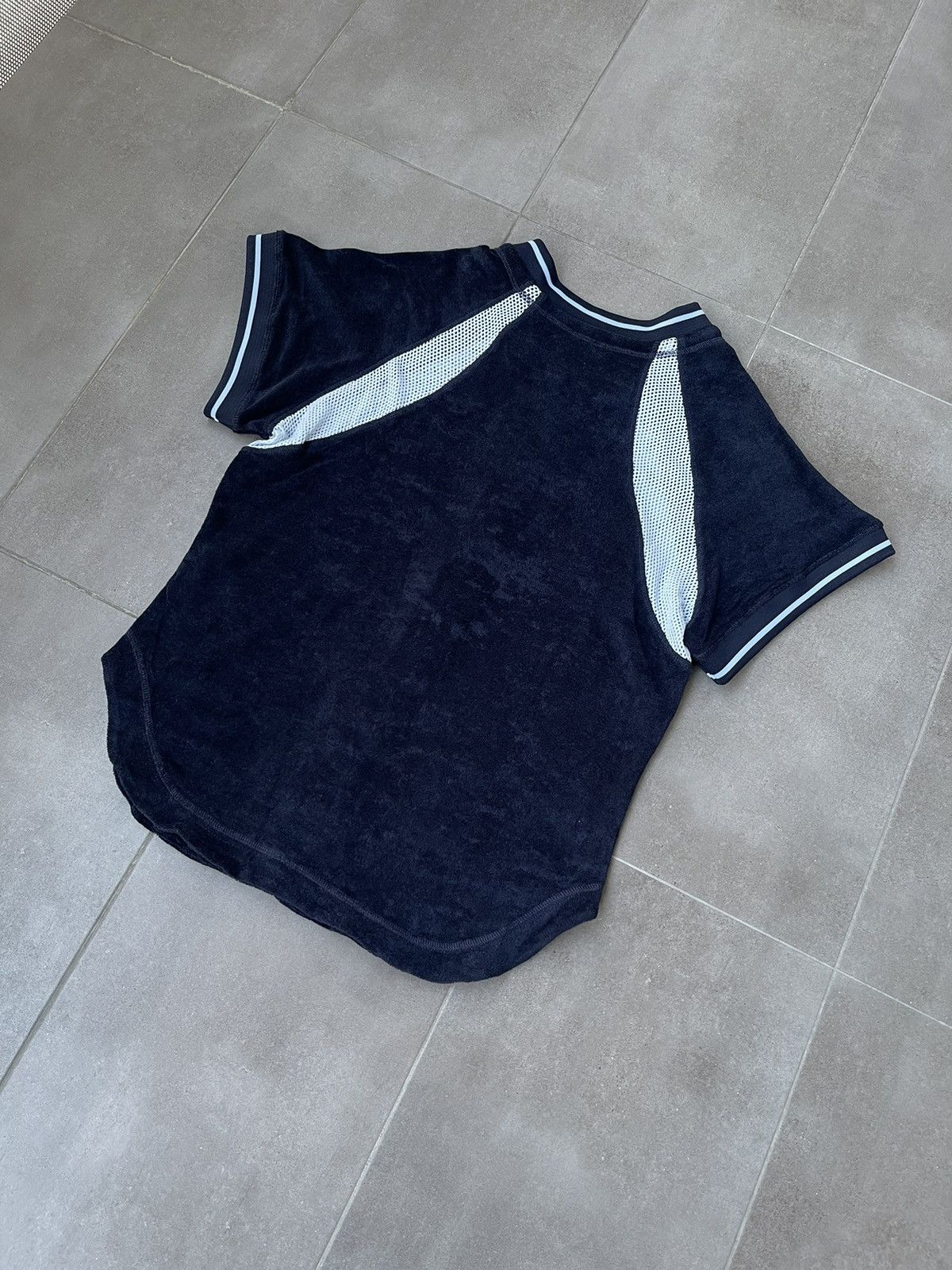 Saul Nash !DS! SS23 Saul Nash Big Logo Navy Paneled Zipped Top Size US M / EU 48-50 / 2 - 14 Thumbnail