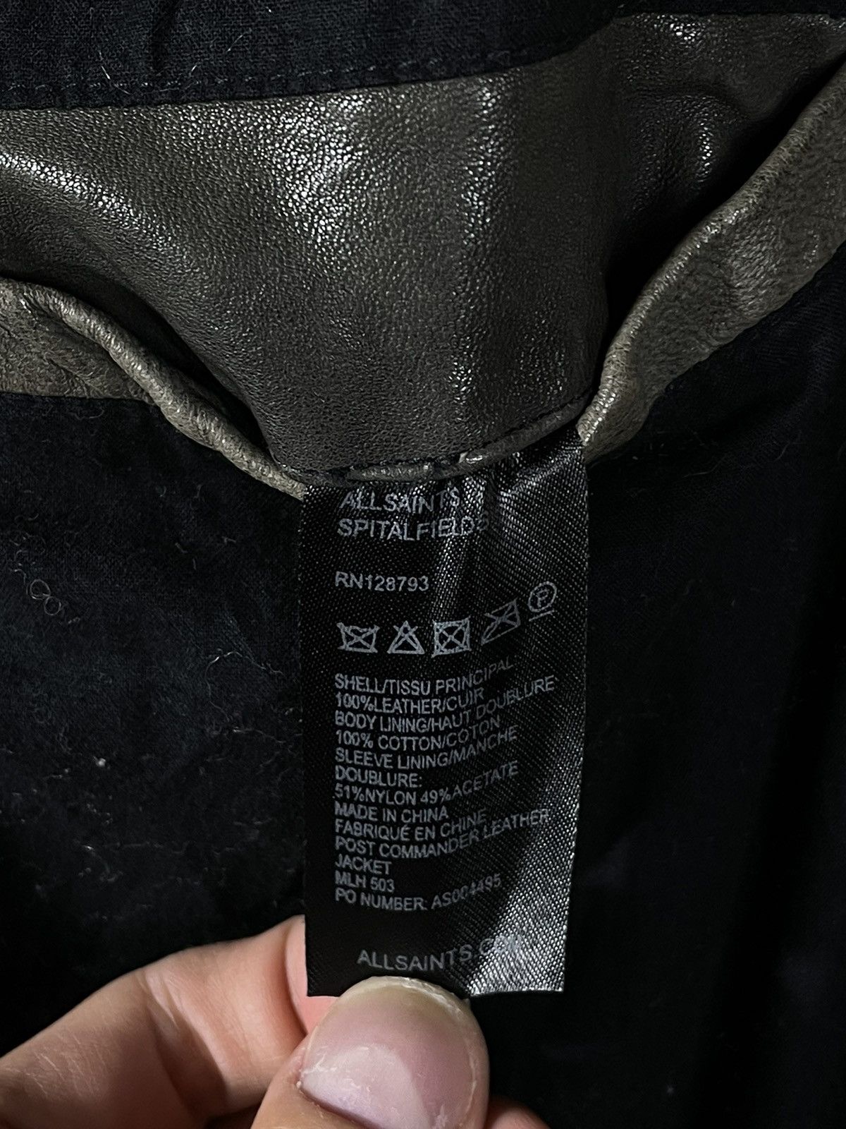 Allsaints × Japanese Brand Allsaints Spitalfields vintage retro y2k 00s leather jacket Size US L / EU 52-54 / 3 - 14 Thumbnail