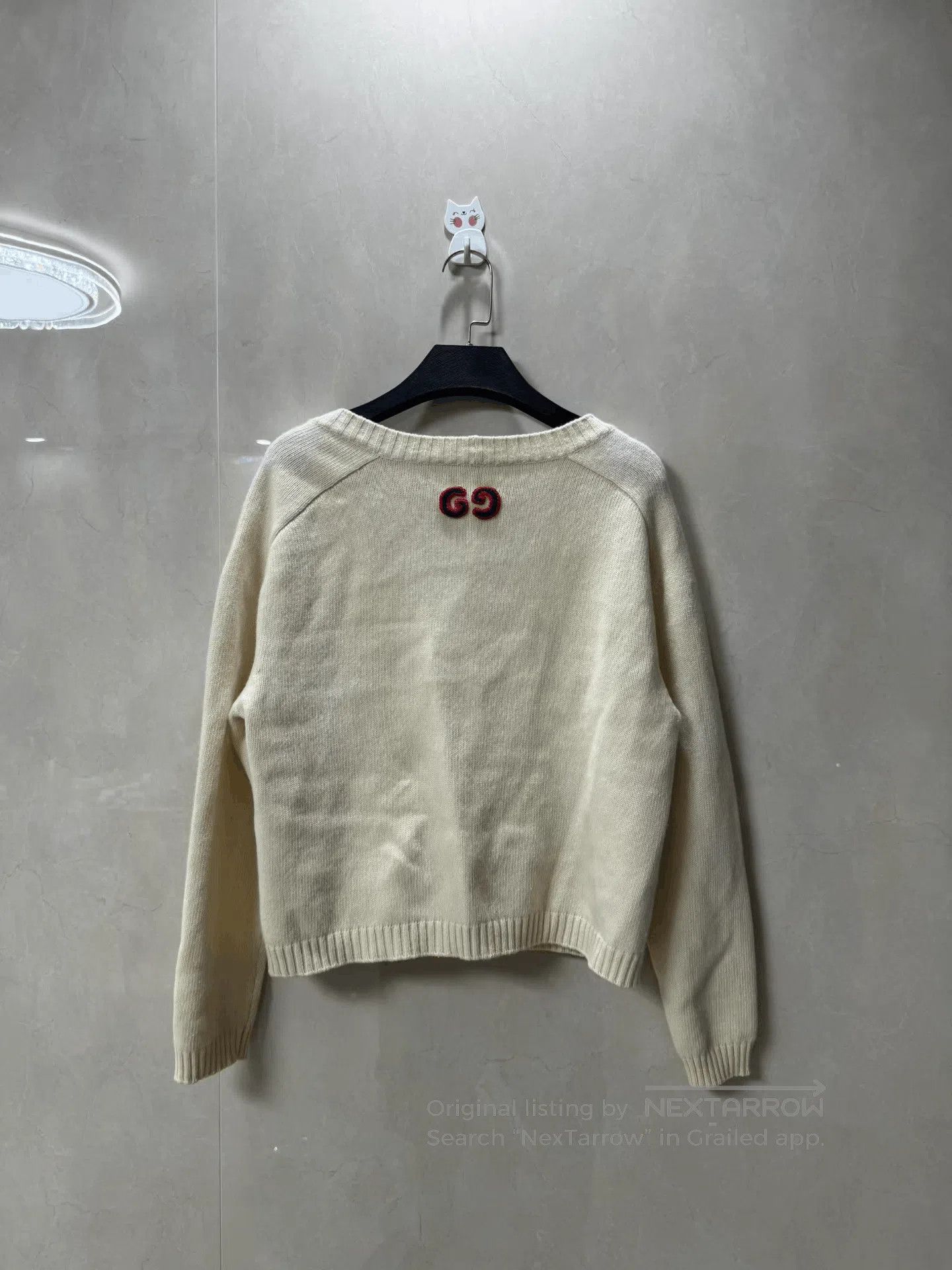 Gucci Gucci Classic Beige Wool Cardigan. Size XS / US 0-2 / IT 36-38 - 2 Thumbnail