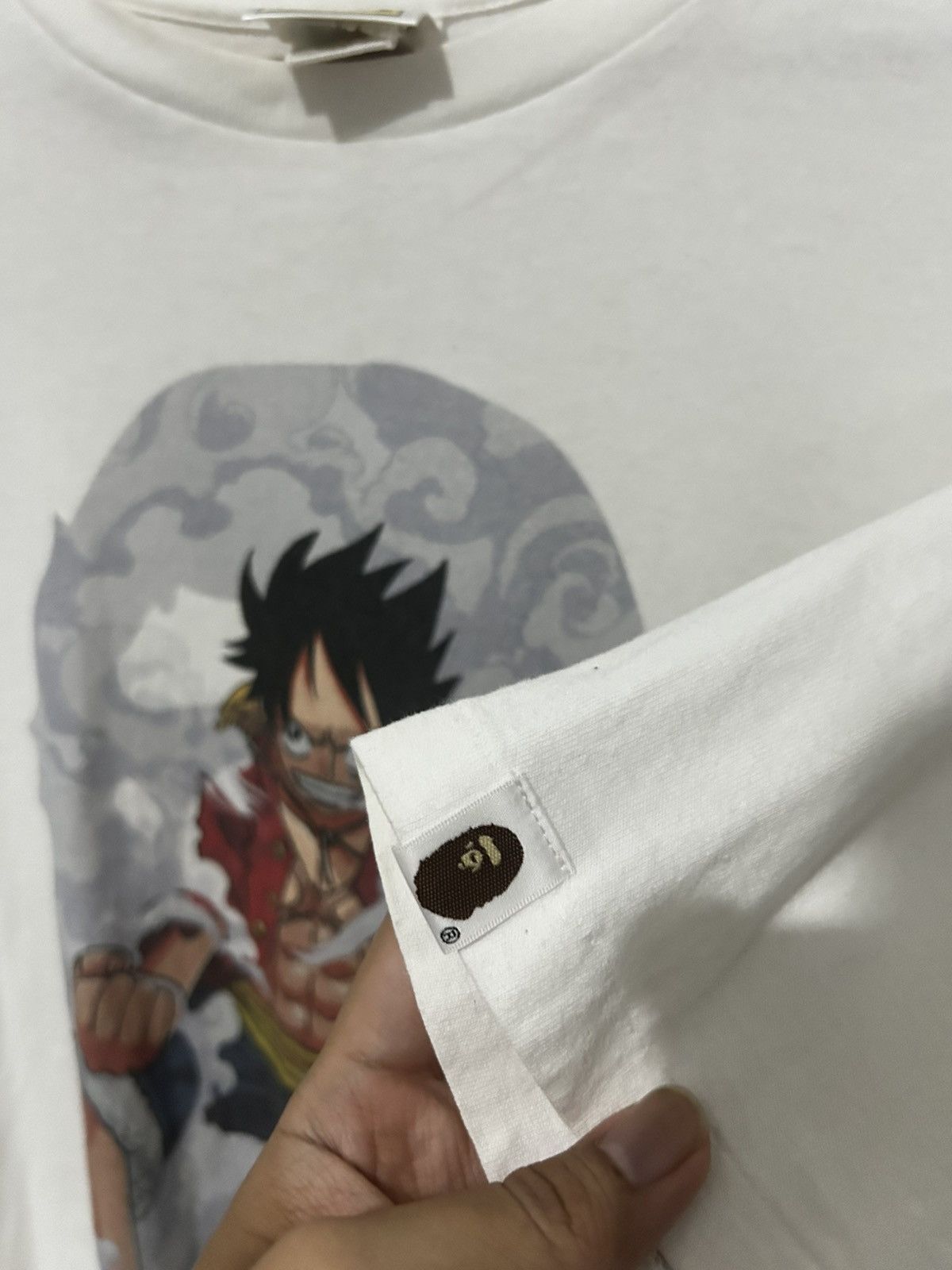 Bape × One Piece 2012 Bape x Onepiece Luffy 2nd Gear Graphic Tee Size US L / EU 52-54 / 3 - 5 Thumbnail