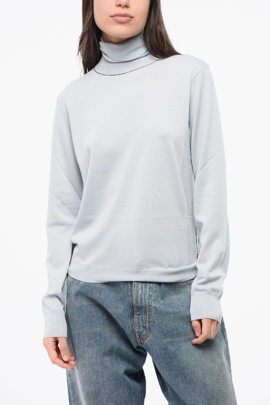 og1mm0825 Turtleneck Sweater in Light Blue