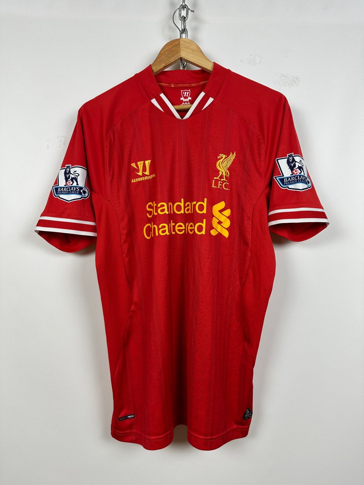 Vintage 2013/14 Warrior Liverpool Premier League Gerrard #8 Jersey Size US L / EU 52-54 / 3 - 2 Thumbnail