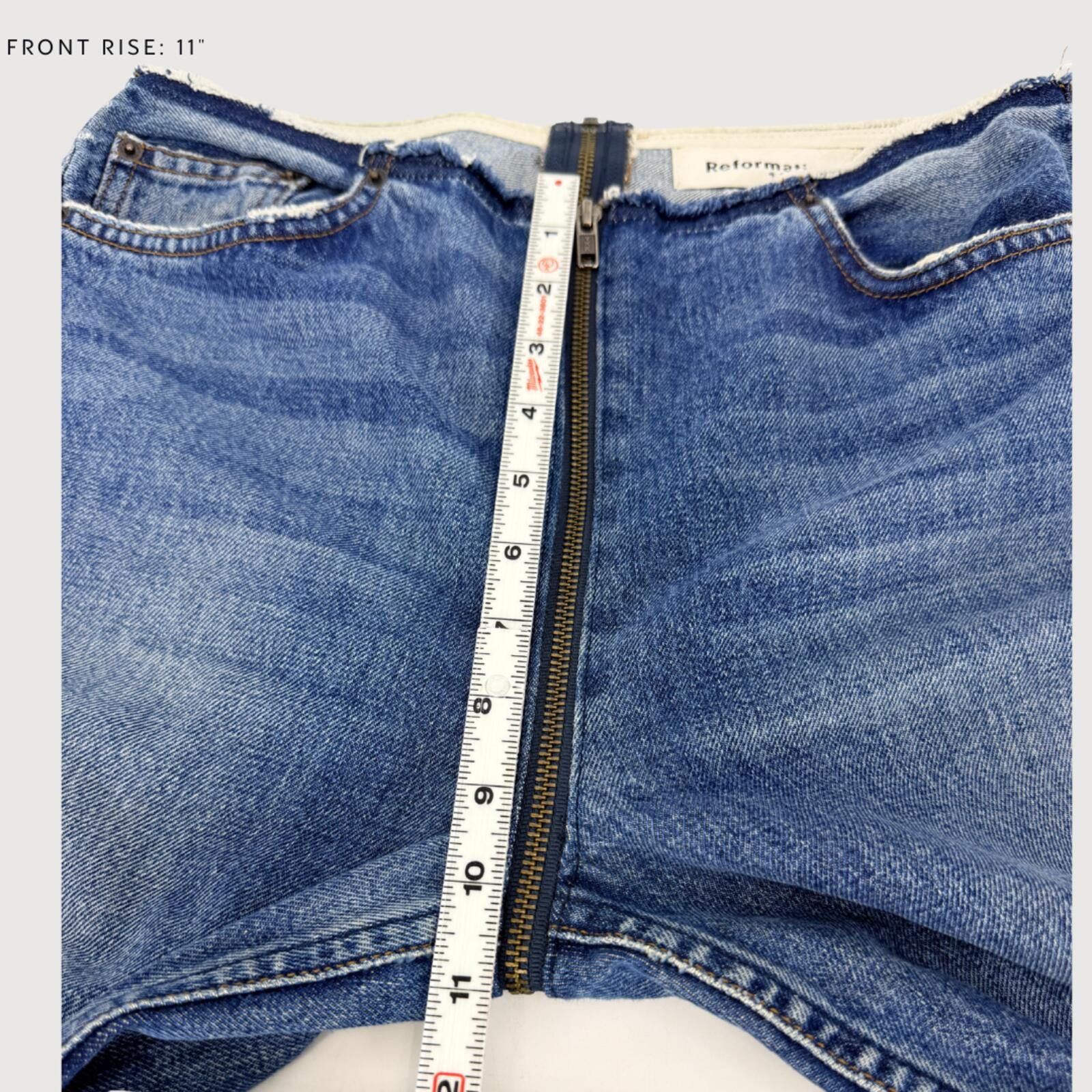 Other Reformation Zipper Jeans Medium Wash 28 Size 28" / US 6 / IT 42 - 7 Thumbnail