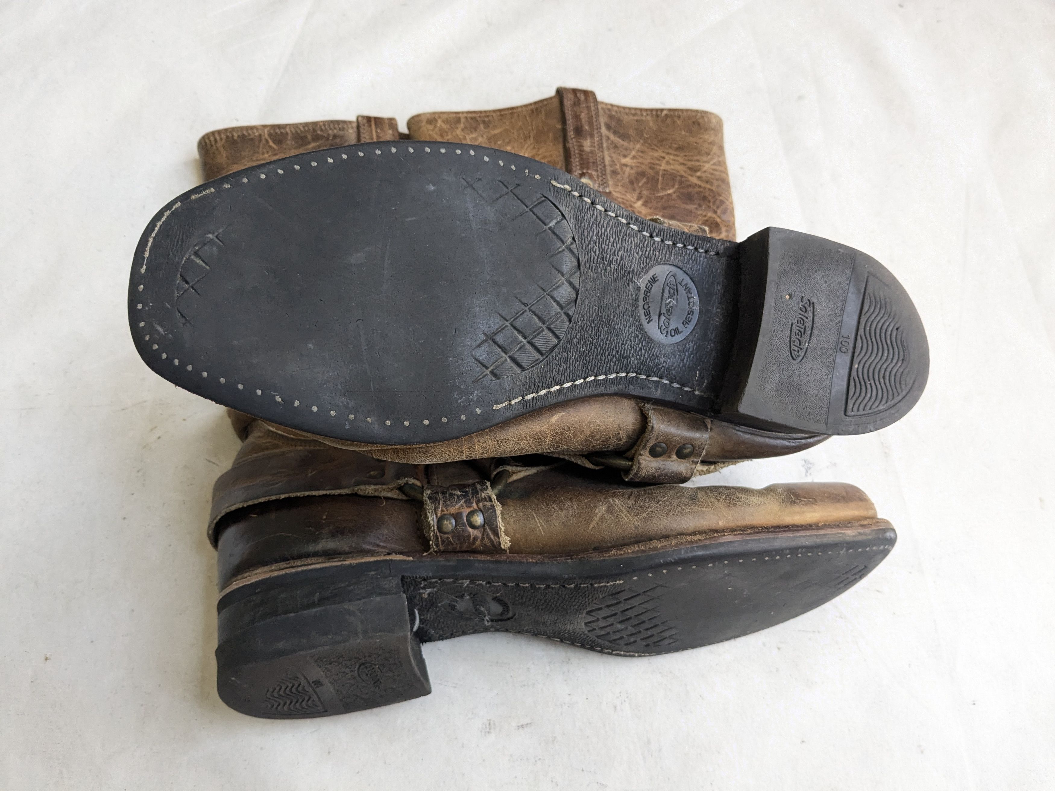 Frye Frye Harness Boots Brown Leather 13 M Motorcycle Biker Size US 13 / EU 46 - 10 Thumbnail