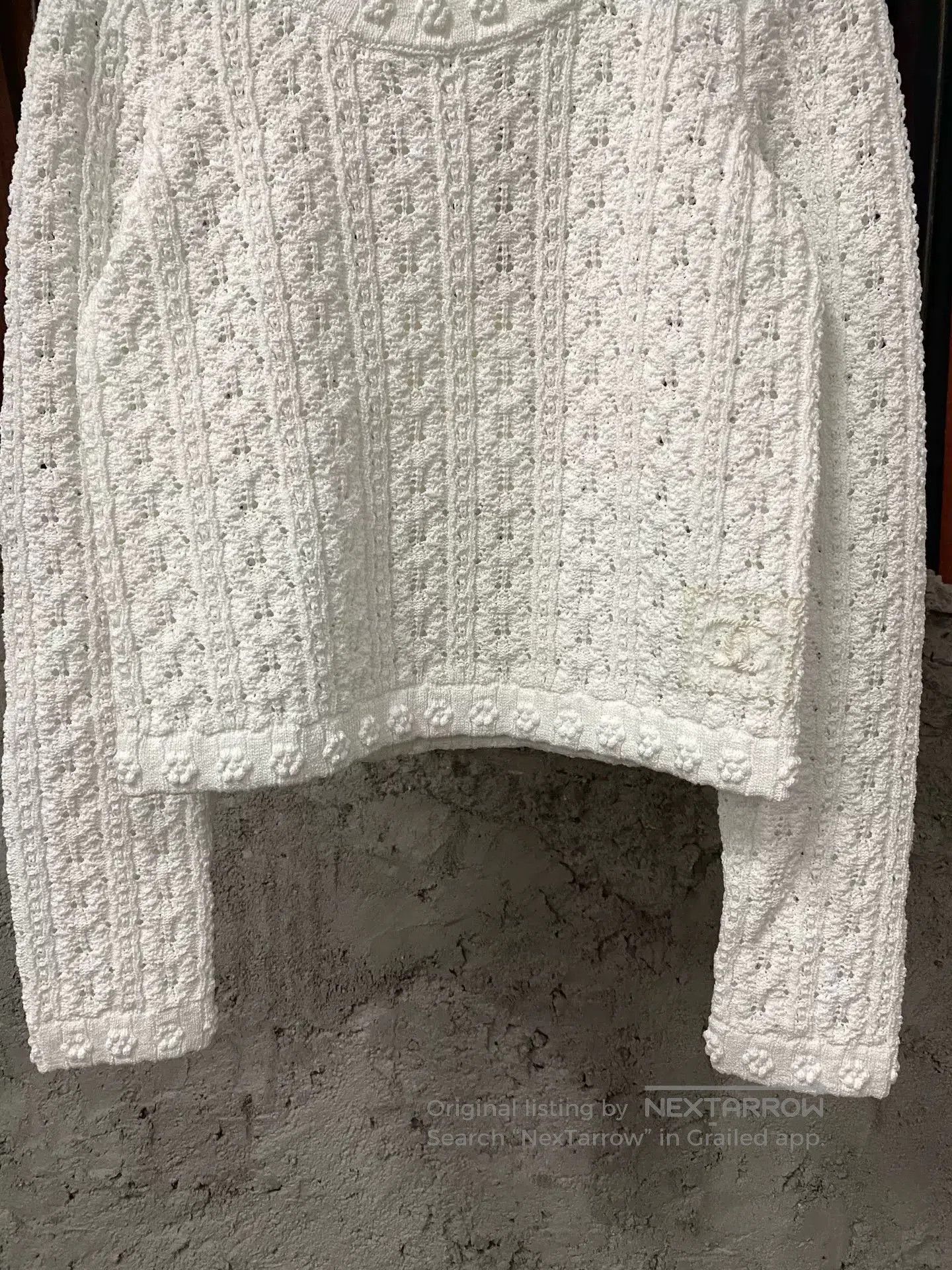 Chanel Chanel Camellia Hollow Knit Top. Size US XS / EU 42 / 0 - 4 Thumbnail