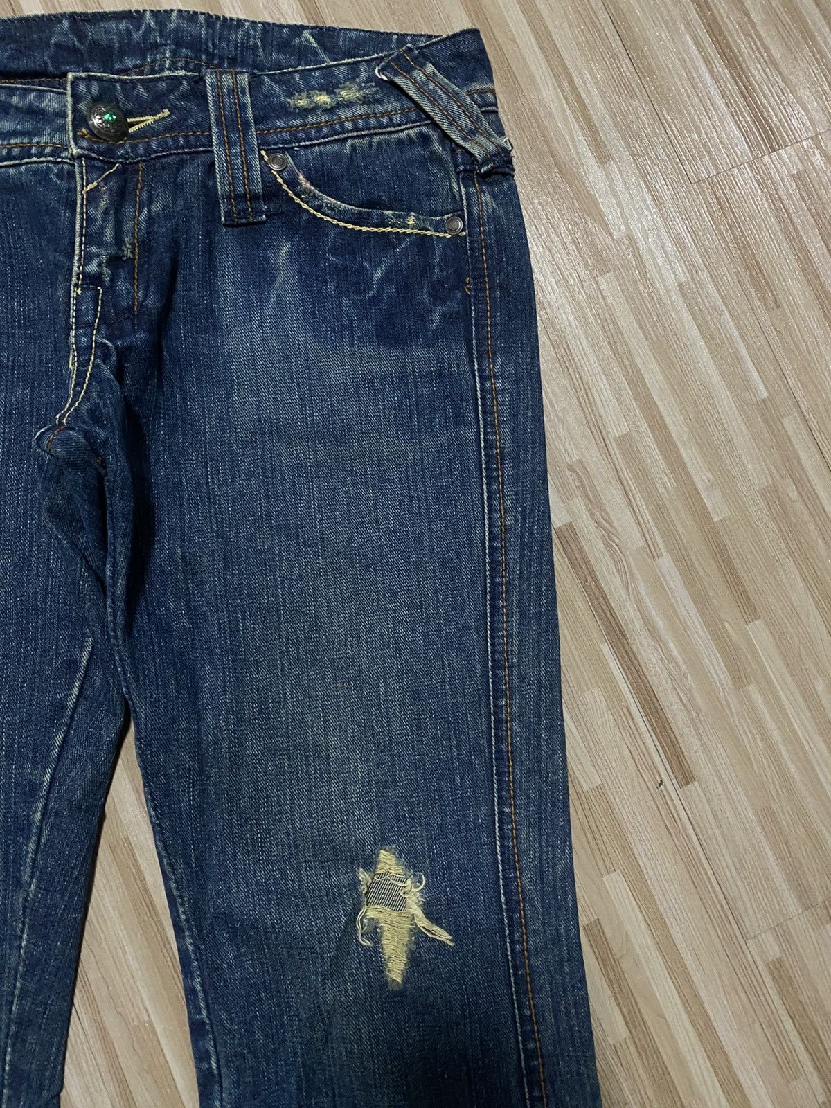 Japanese Brand × Vintage 💥FLARE 90s BOOTCUT DISTRESS💥 Size US 31 - 4 Thumbnail