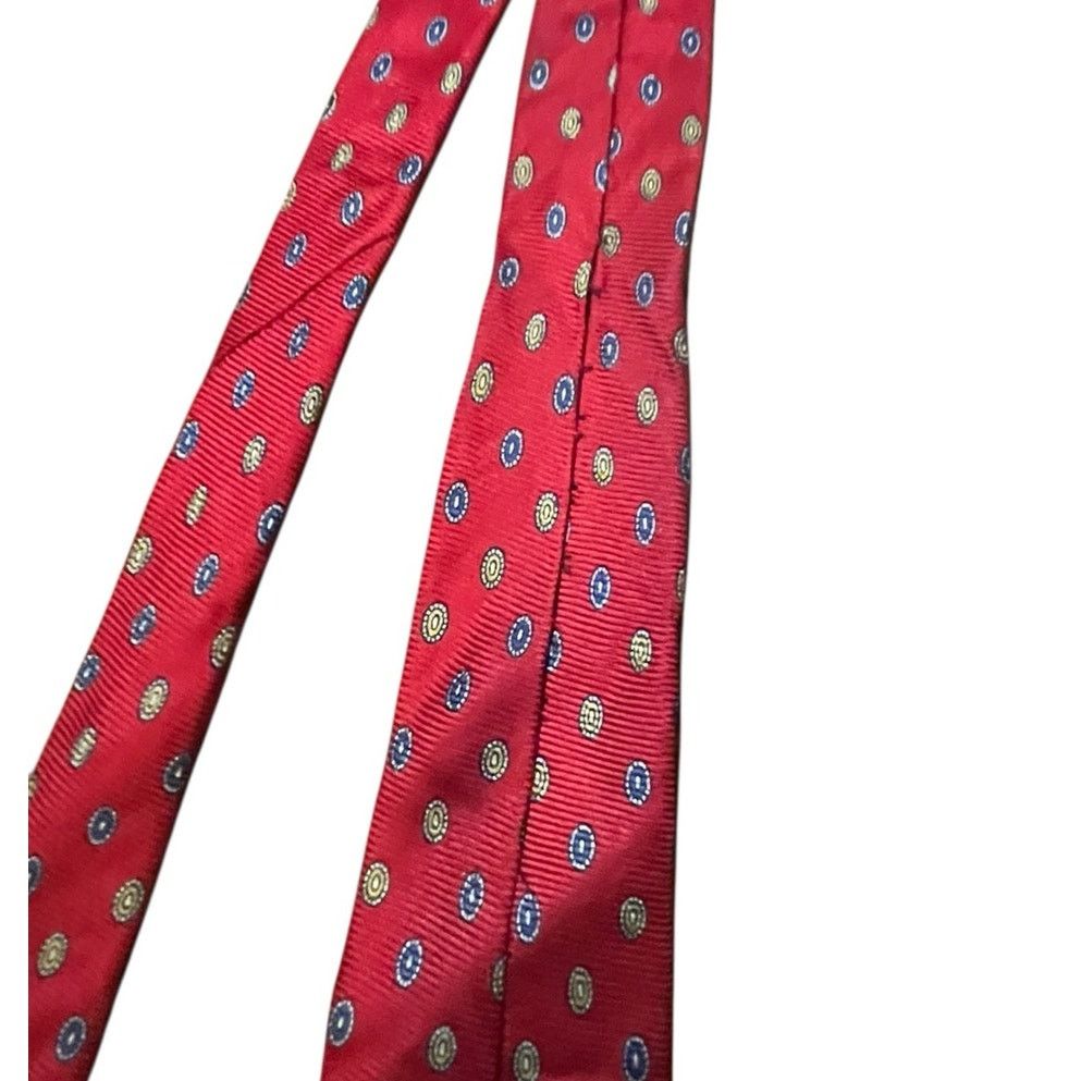 Givenchy Givenchy Monsieur Red Silk Tie - Circular Pattern Vintage Size ONE SIZE - 9 Thumbnail