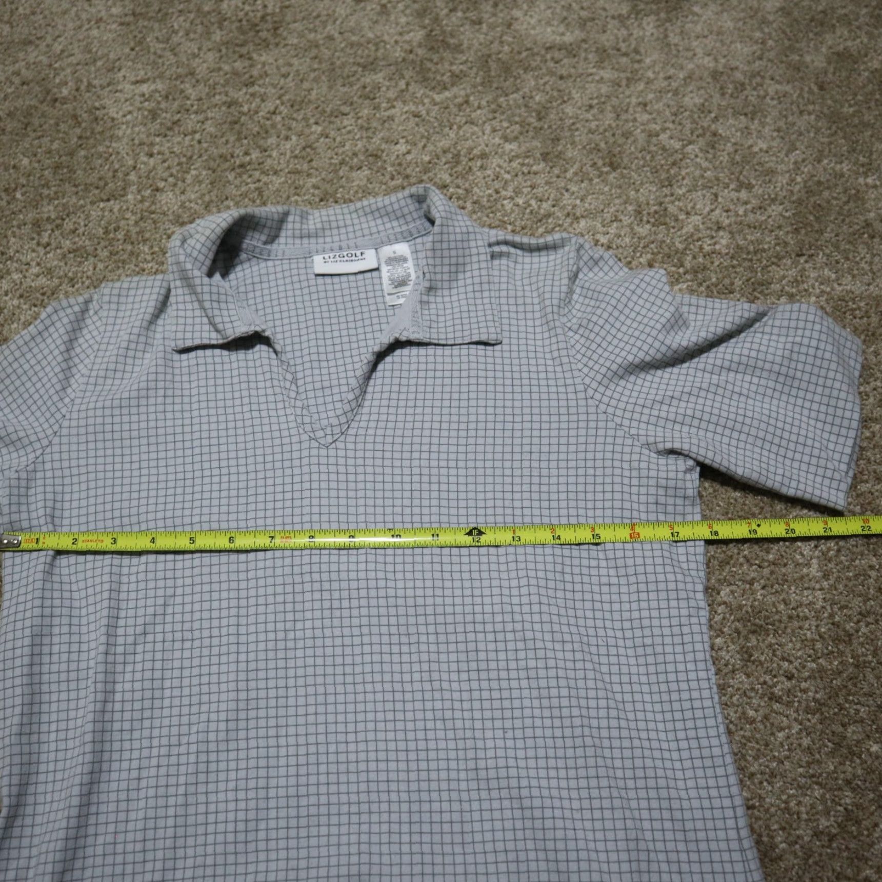 Liz Claiborne Liz Claiborne Shirt Polo Women S Gray Short Sleeve Size S Size S / US 4 / IT 40 - 4 Thumbnail