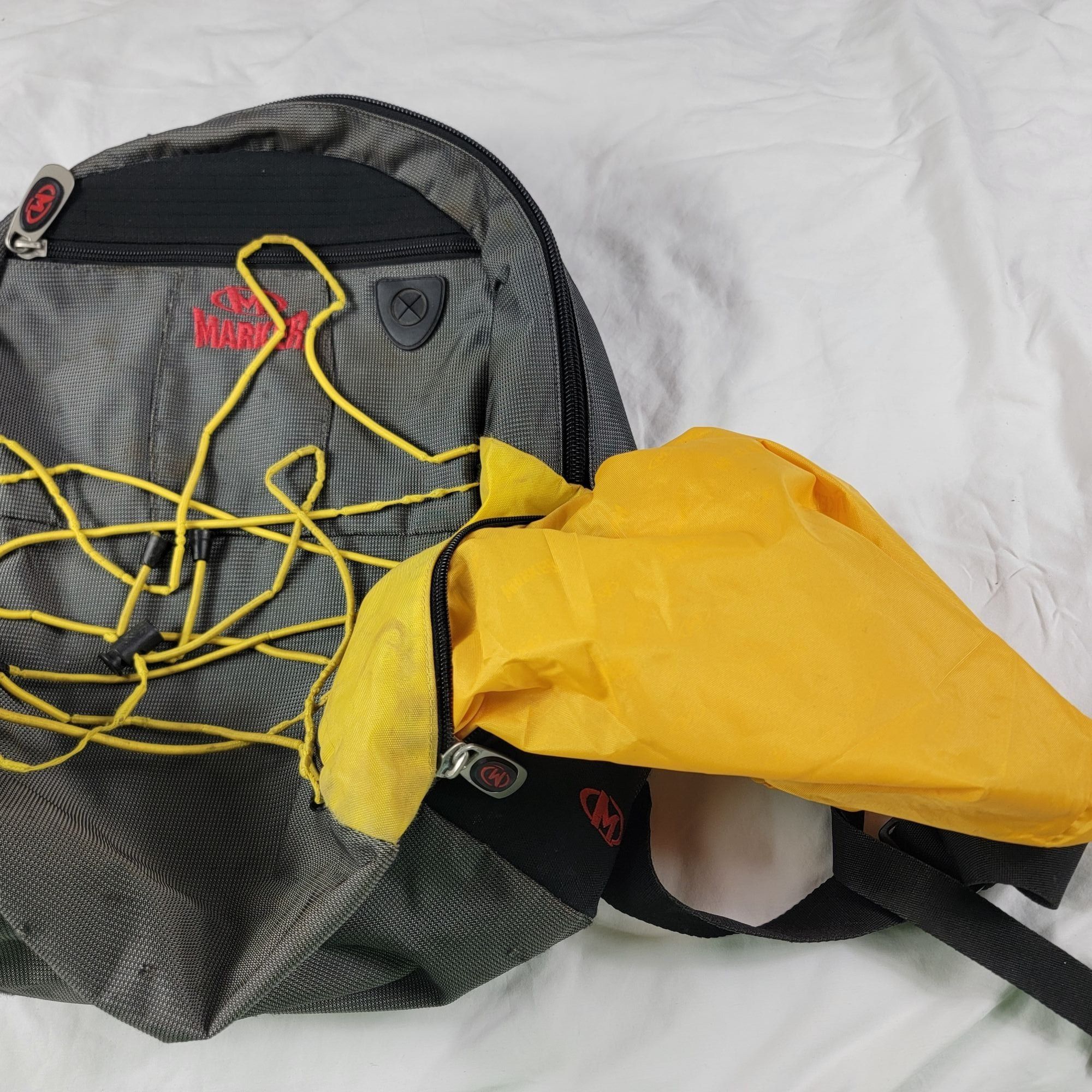 Other Marker Backpack Gray Yellow Hiking Camping Padded Straps Bac Size ONE SIZE - 5 Thumbnail