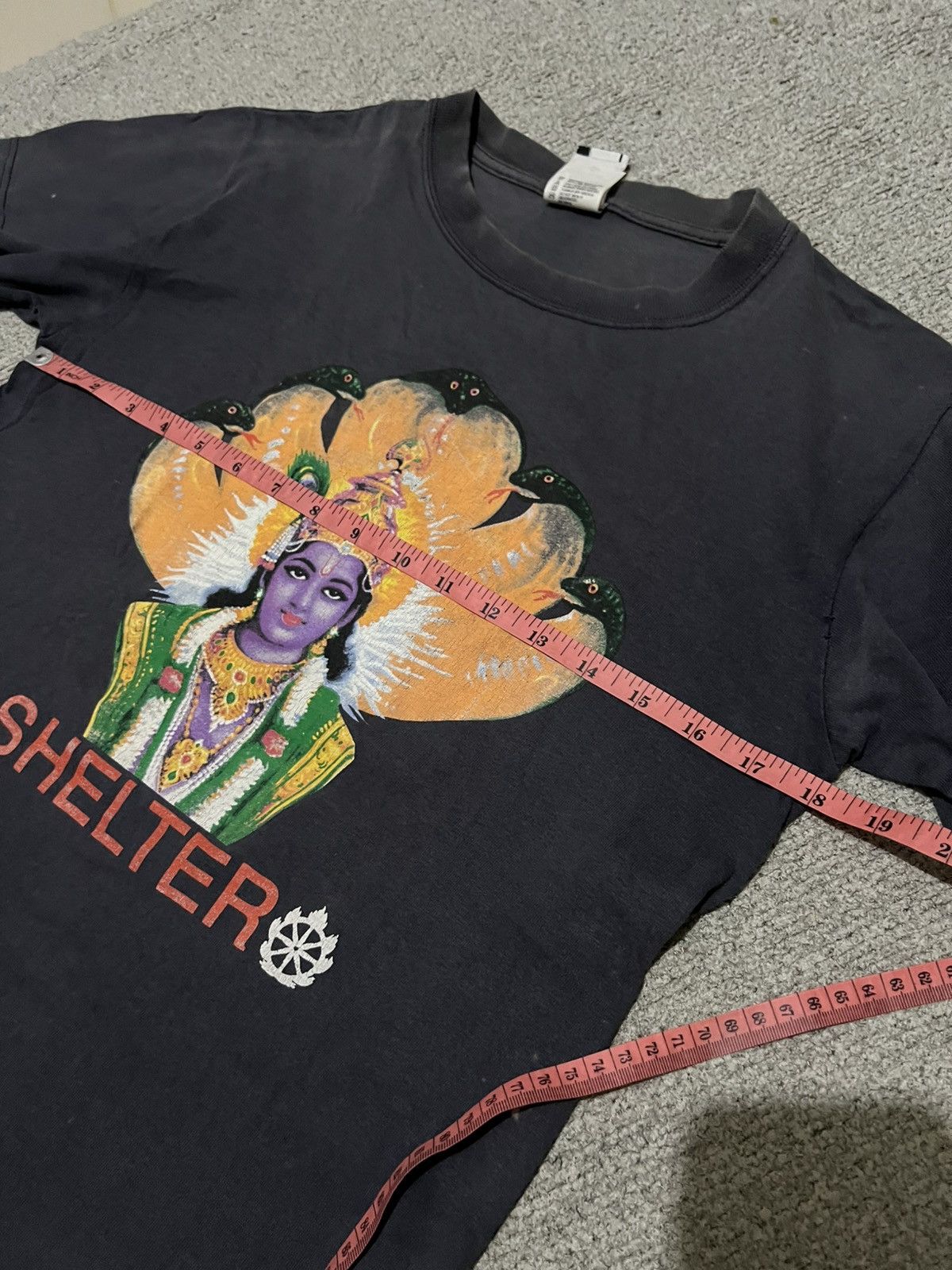 Band Tees Thrashed Shelter US HC Sun Faded Distressed ERD GRUNGE Size US S / EU 44-46 / 1 - 8 Thumbnail