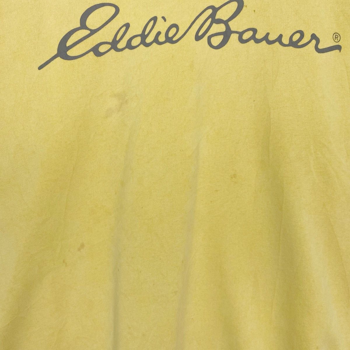 Vintage Vintage Ebtek Eddie Bauer Sweatshirt Yellow Big Logo Size L Size US L / EU 52-54 / 3 - 5 Thumbnail