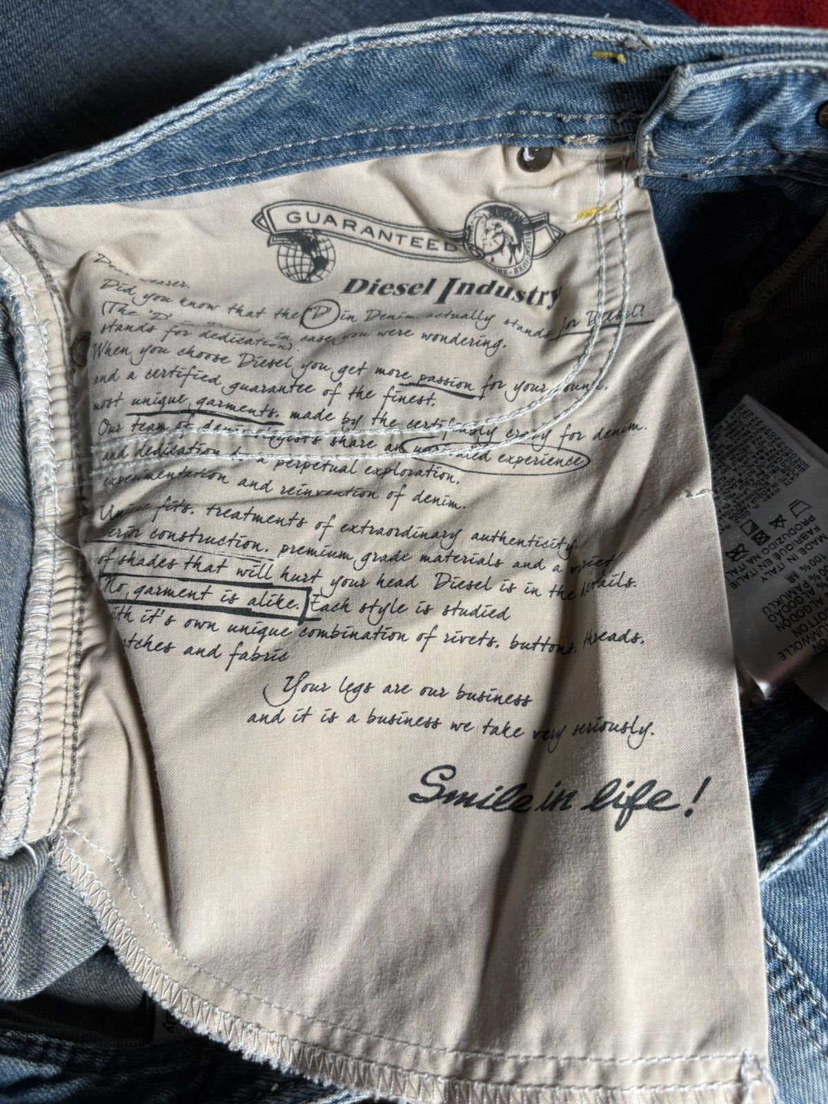 Diesel Diesel Shioner 0822C SlimSkinny Made in Italy Archive3D Wash Size US 29 - 16 Thumbnail