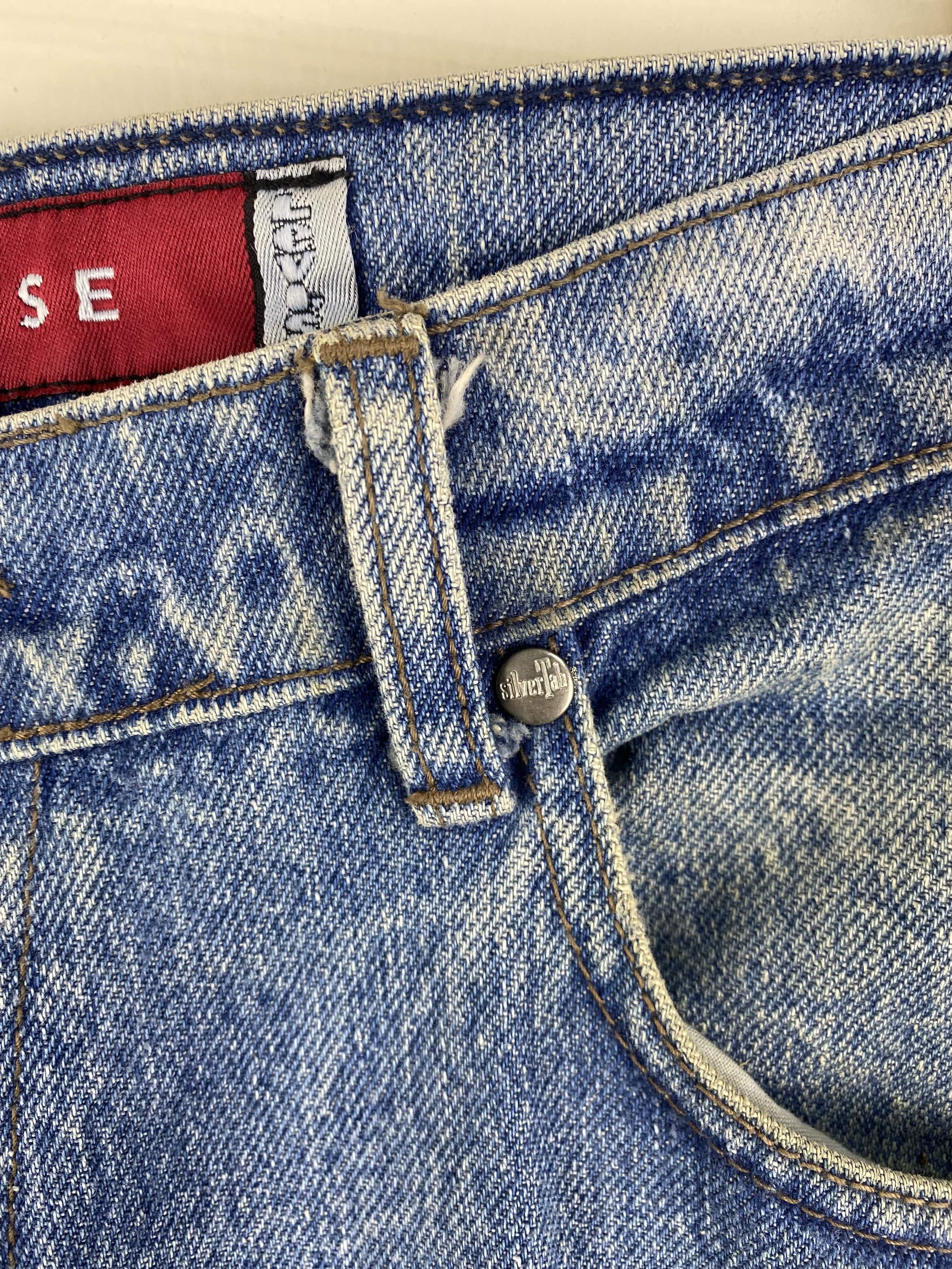 Levi's Vintage Levis Baggy Loose Silvertab faded jean W33X33.5 Size US 33 - 4 Thumbnail